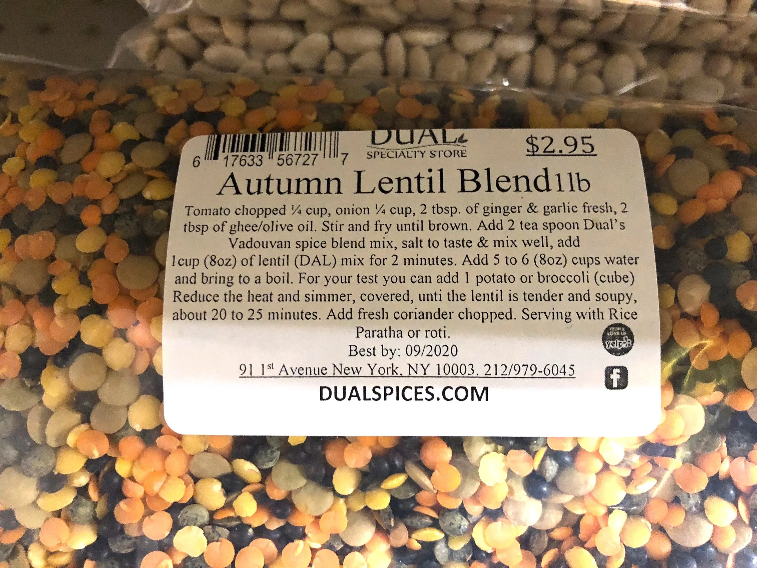 This is the where I got the idea to make my own lentil blend. And because I’m just a dry ingredients DORK, I had all thee lentils on hand already. This mix would also make a great lentil coconut curry.