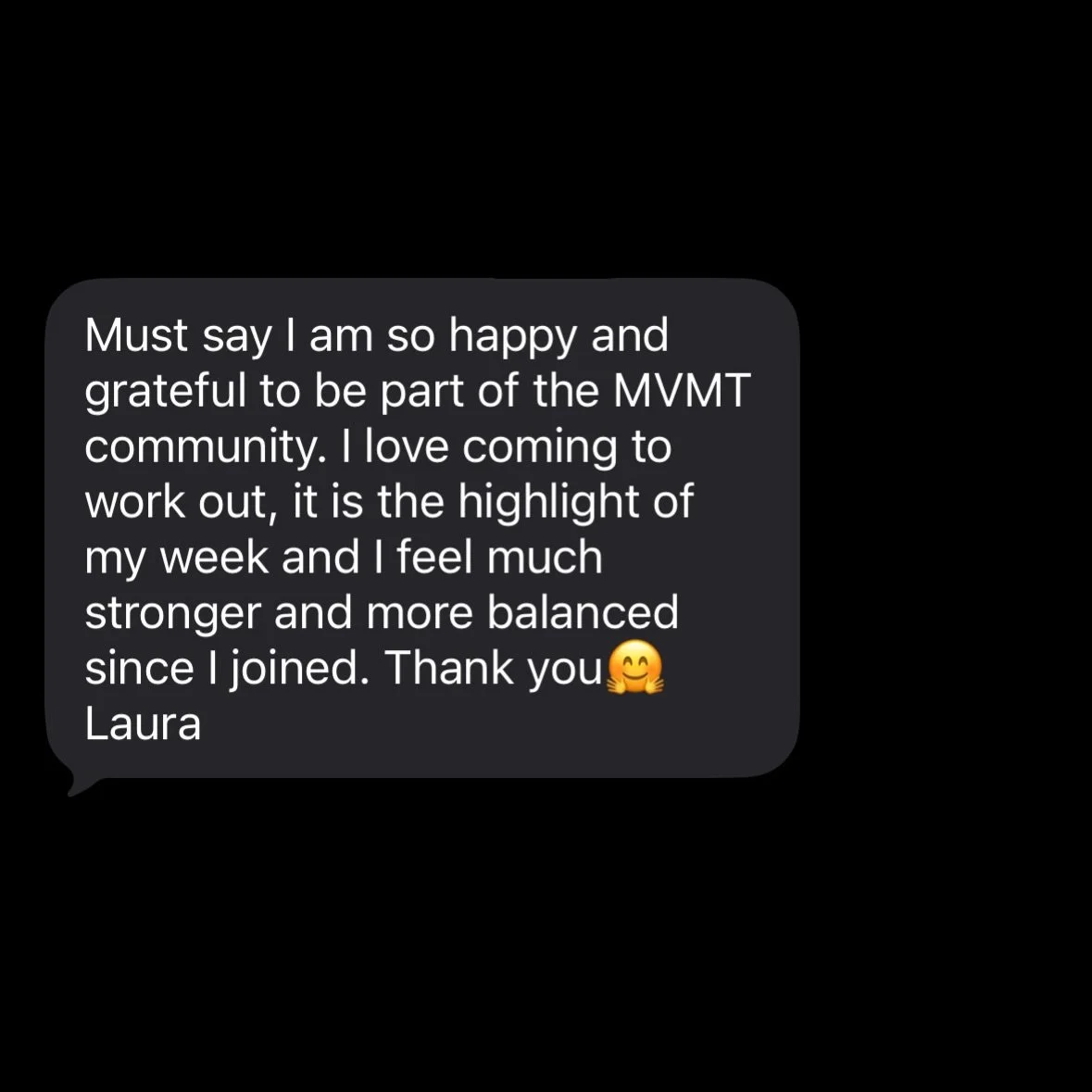 This is one of the many reasons that we love what we do. 

Knowing that our clients enjoy coming to the studio, feel supported and are becoming stronger means everything to us.

We genuinely love creating tailored programs, helping each person progre
