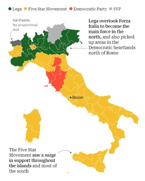 오성운동: 이탈리아 신자유주의 정치의 포퓰리즘적 대안