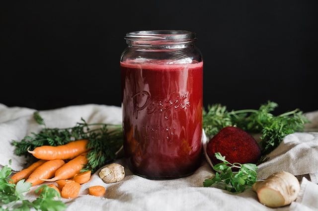 The best way to kick start your week. Beetroot, carrot, apple and ginger juice served daily at #boricfoodmarket along with a range of other freshly made juices. So much goodness in here! #healthyeating #freshlymadejuices