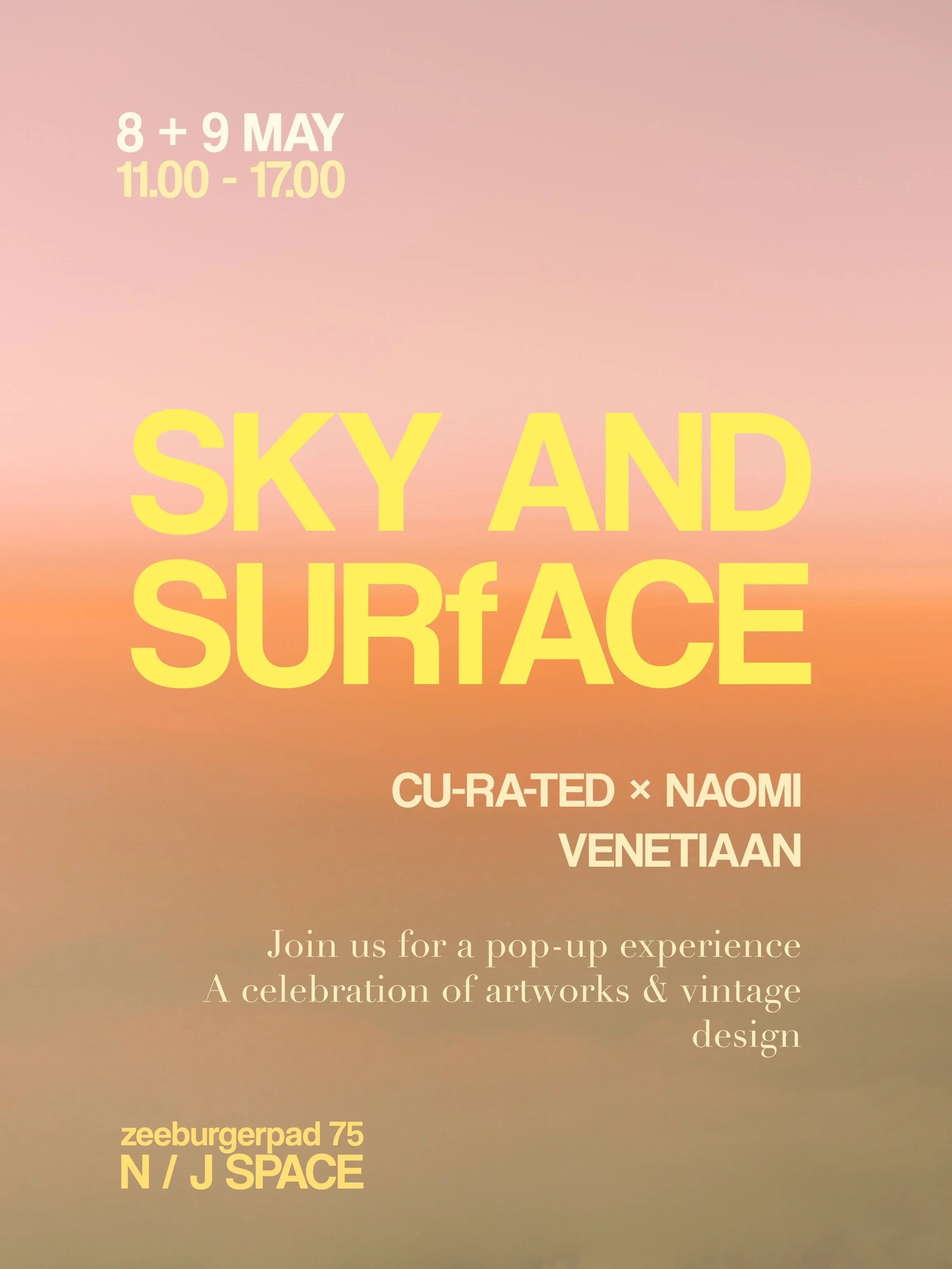 Next week @cu_ra_ted &times; @n___j____s in our space.

@cu_ra_ted builds through contrast; where material and form find balance.

In dialogue with the gradient and movement based artworks of Naomi Venetiaan @n___j____s 

Material meets light. Form m