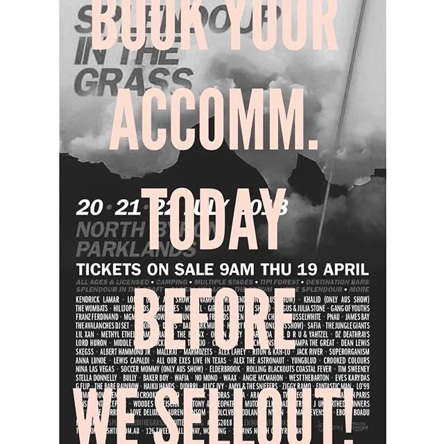 Tickets for Splendour are Sold Out!  Don&rsquo;t leave your bookings till the last minute, reservations are filling up fast!
🎪 🎼🎤🎸🎹 🎪

#splendourinthegrass #music 
#festival #musicfestival
#byronbay #holidays 
#roadtrip #travel