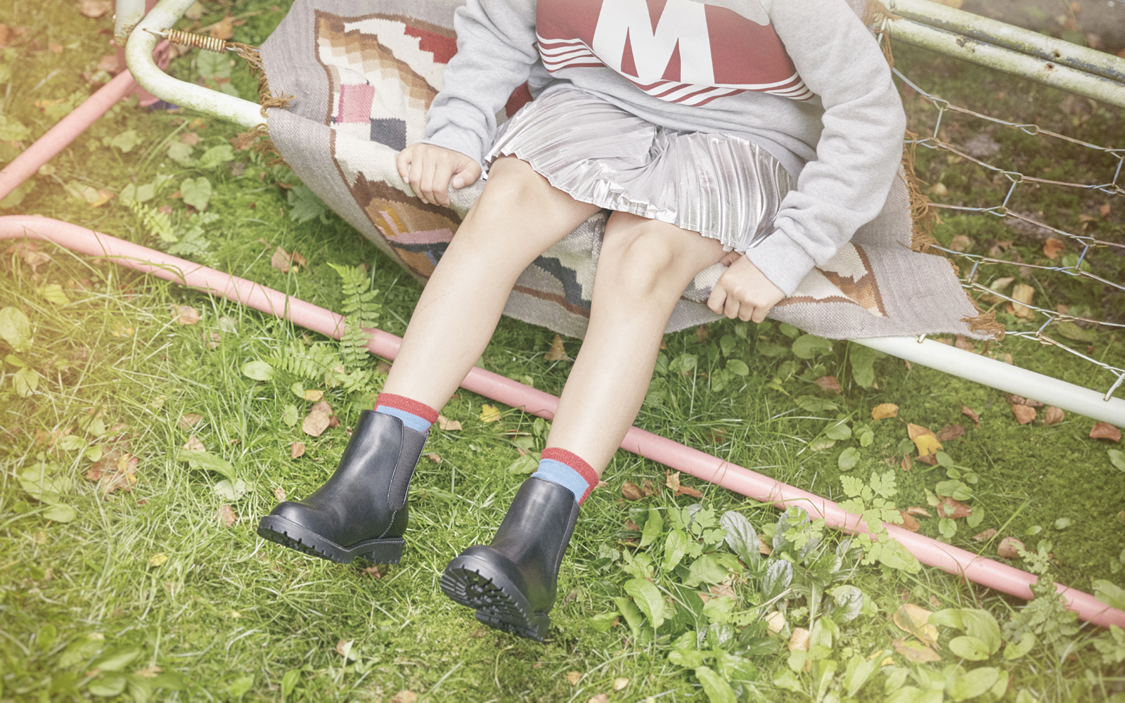 HOLLY Sweatshirt MARNI Skirt and shoes H&M Socks BOBO CHOSES