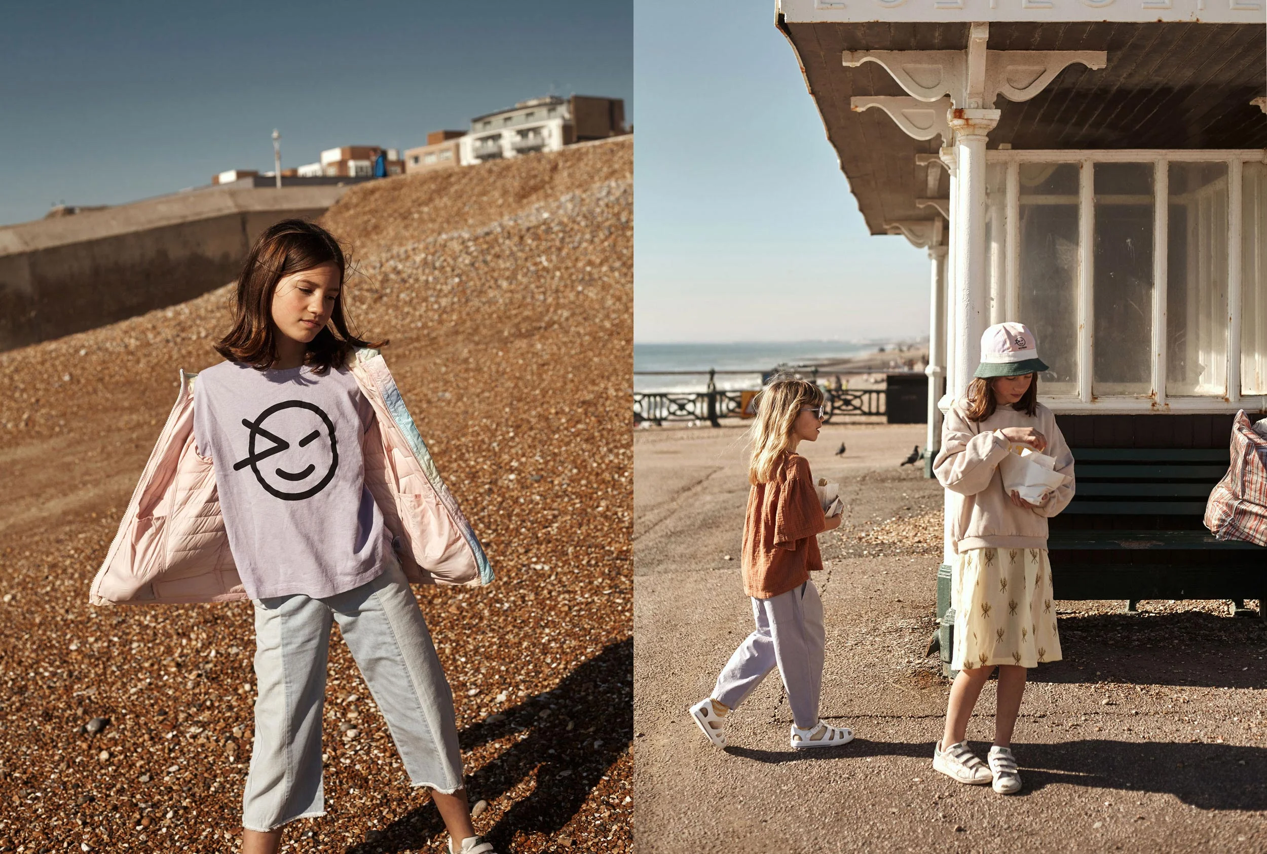 LOIS left : Cap RIVER ISLAND KIDS, fleecejacket THE ANIMALS OBSERVATORY via alexandalexa.com DION right: Cap SOMEDAY SOON, shirt STELLA MCCARTNEY KIDS via childrensalon.com