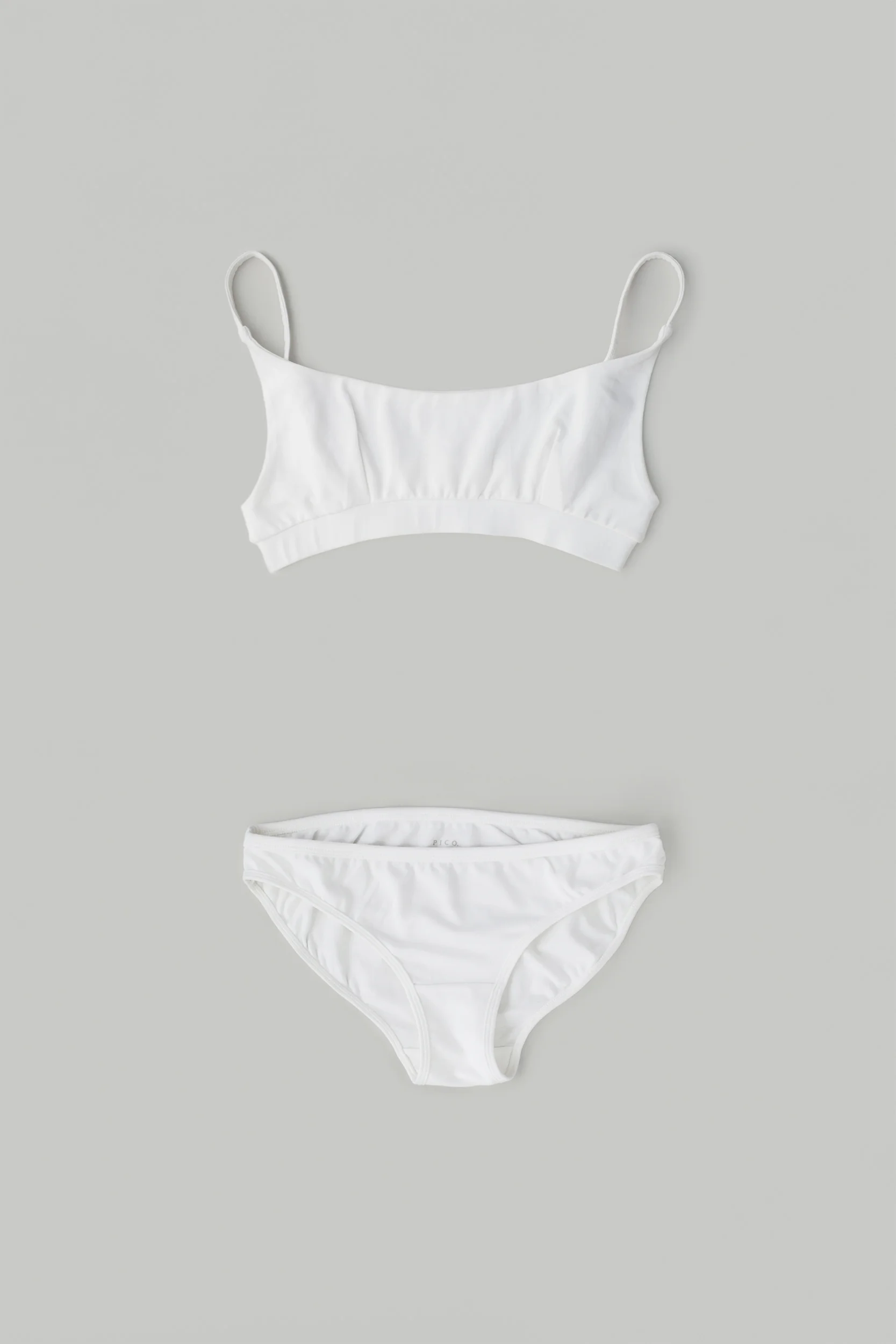 Womens organic underwear set ecru
