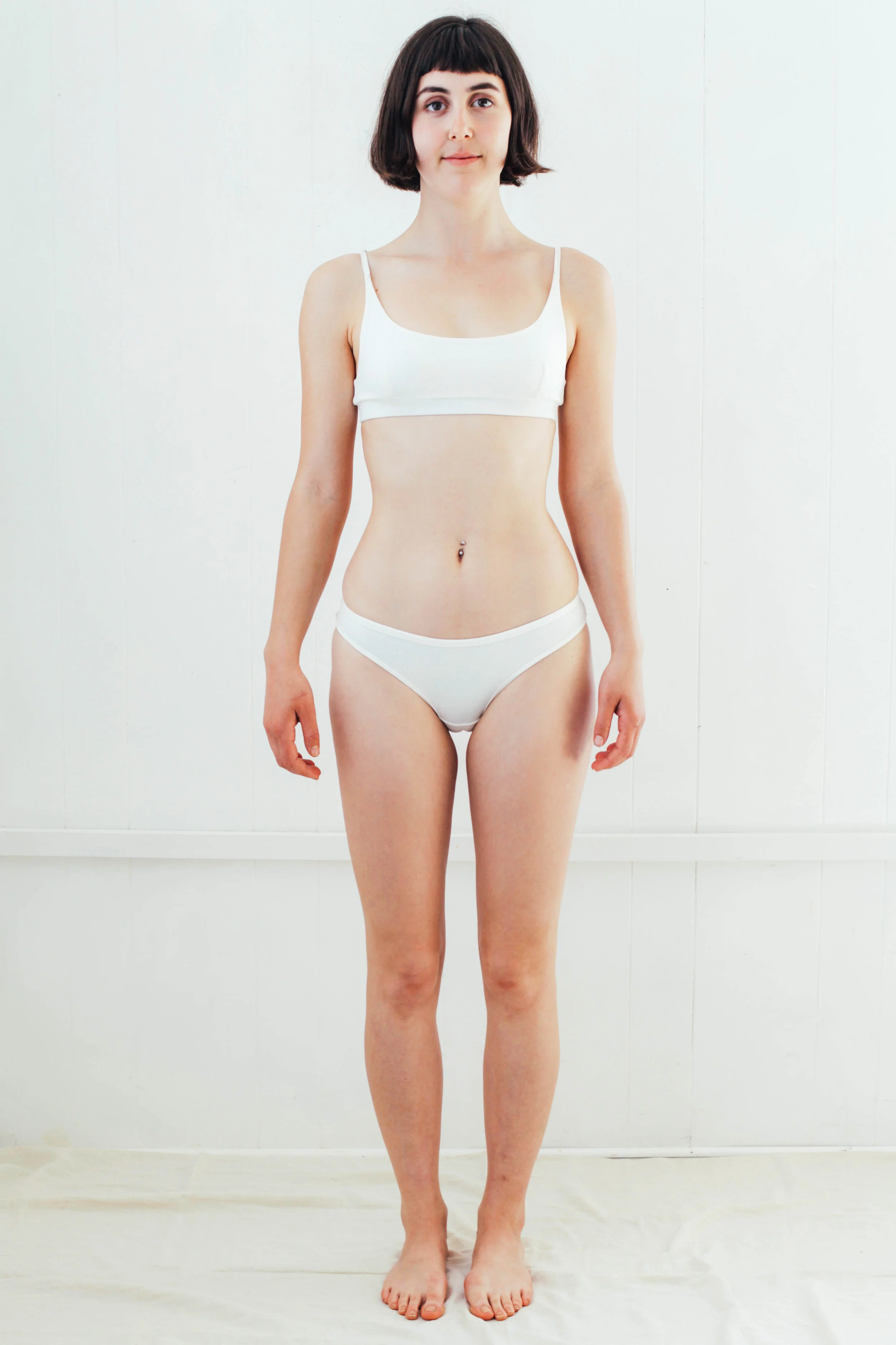 Ethical womens underwear set white