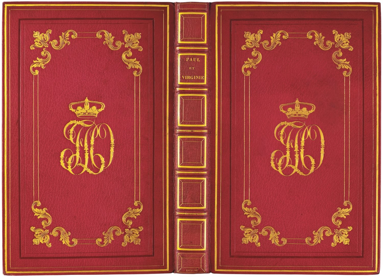  Out of the 35 copies on China paper, five are in our collection: one of these was owned by Crown Prince Louis Ferdinand d’Orléans (father of Robert), which he had bound in completely uncut condition in red morocco by Laurent [no. 57].  