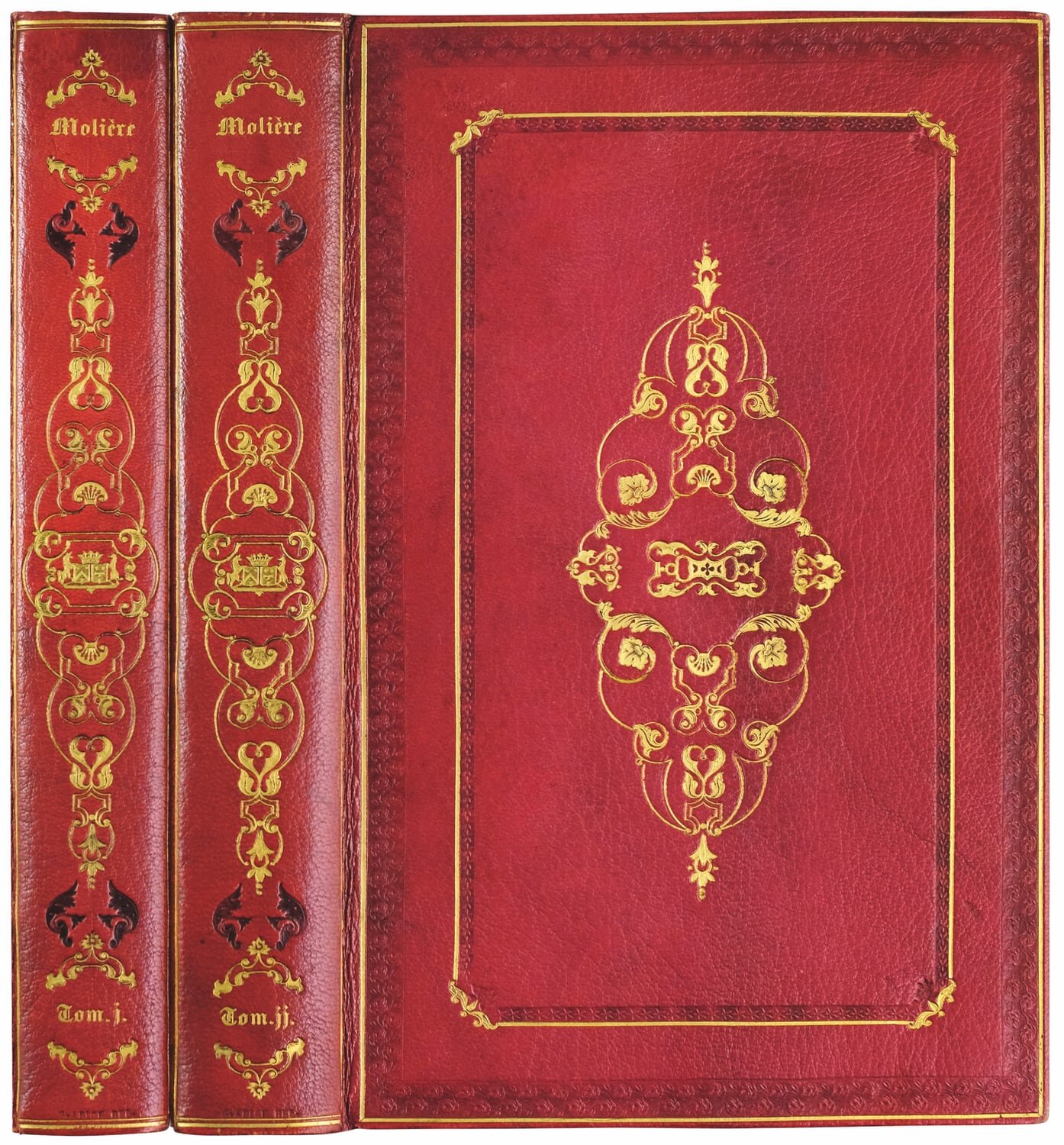  Molière’s collected works in its contemporary binding, signed by Abich [no. 451] 