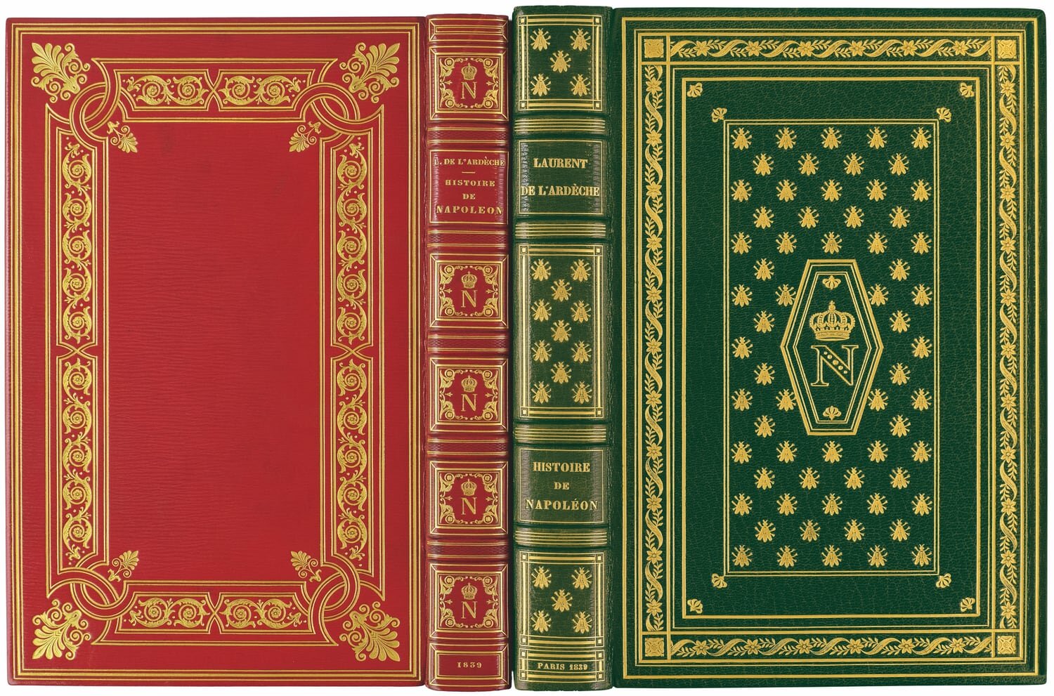  The  Histoire de l'empereur Napoléon  in two copies on China paper [nos. 387-388] 