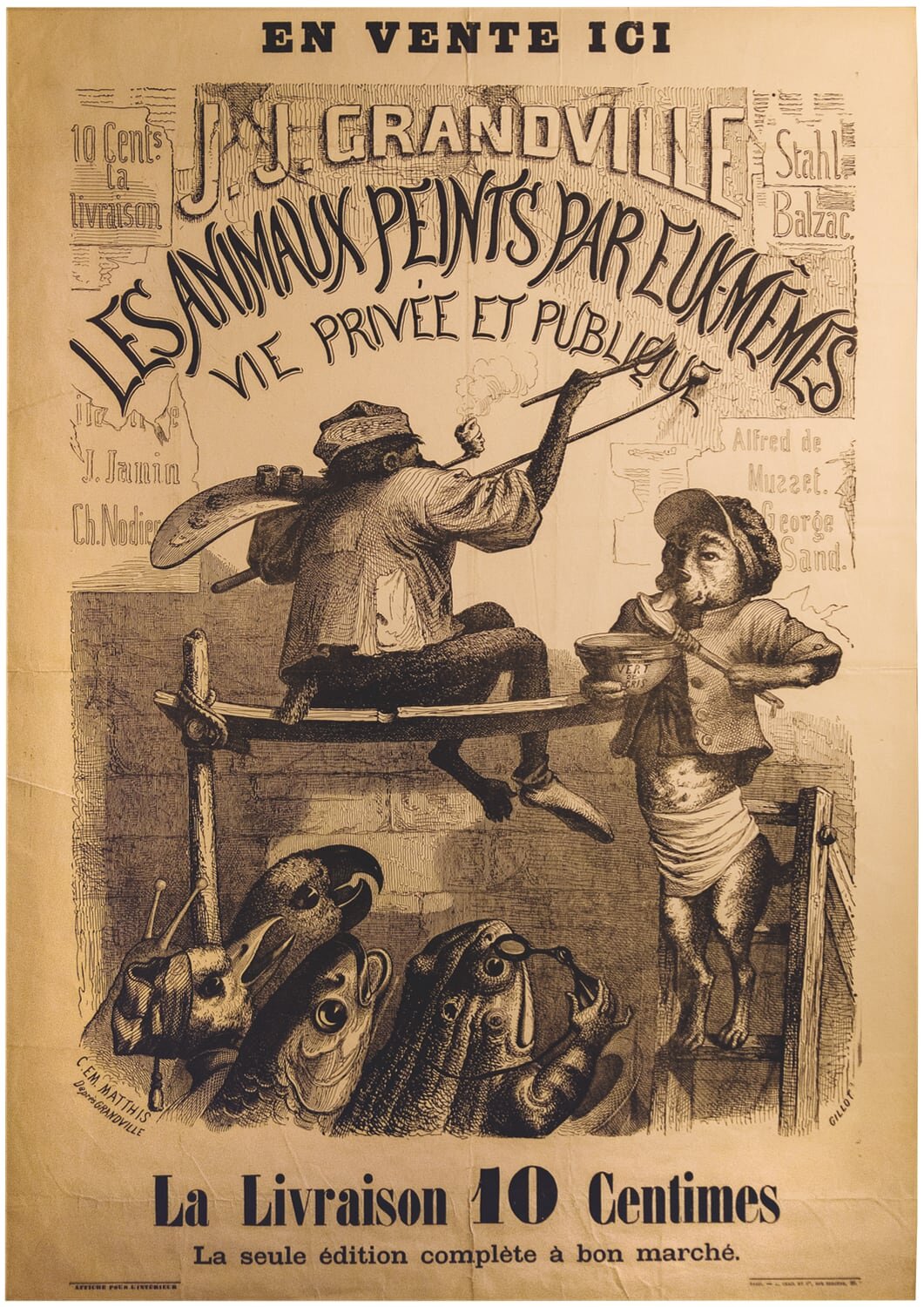  Grandville’s poster for  Les français peints par eux-mêmes  [no. 290] 