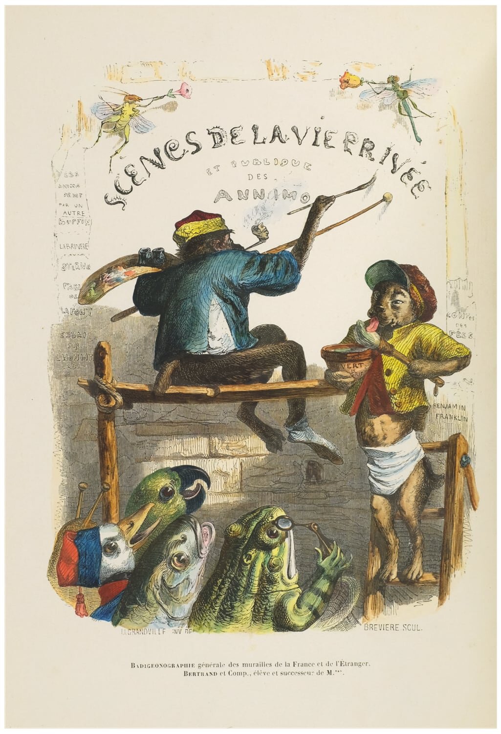  Coloured copy of  Scènes de la vie  with two additional sets of plates [no. 287] 