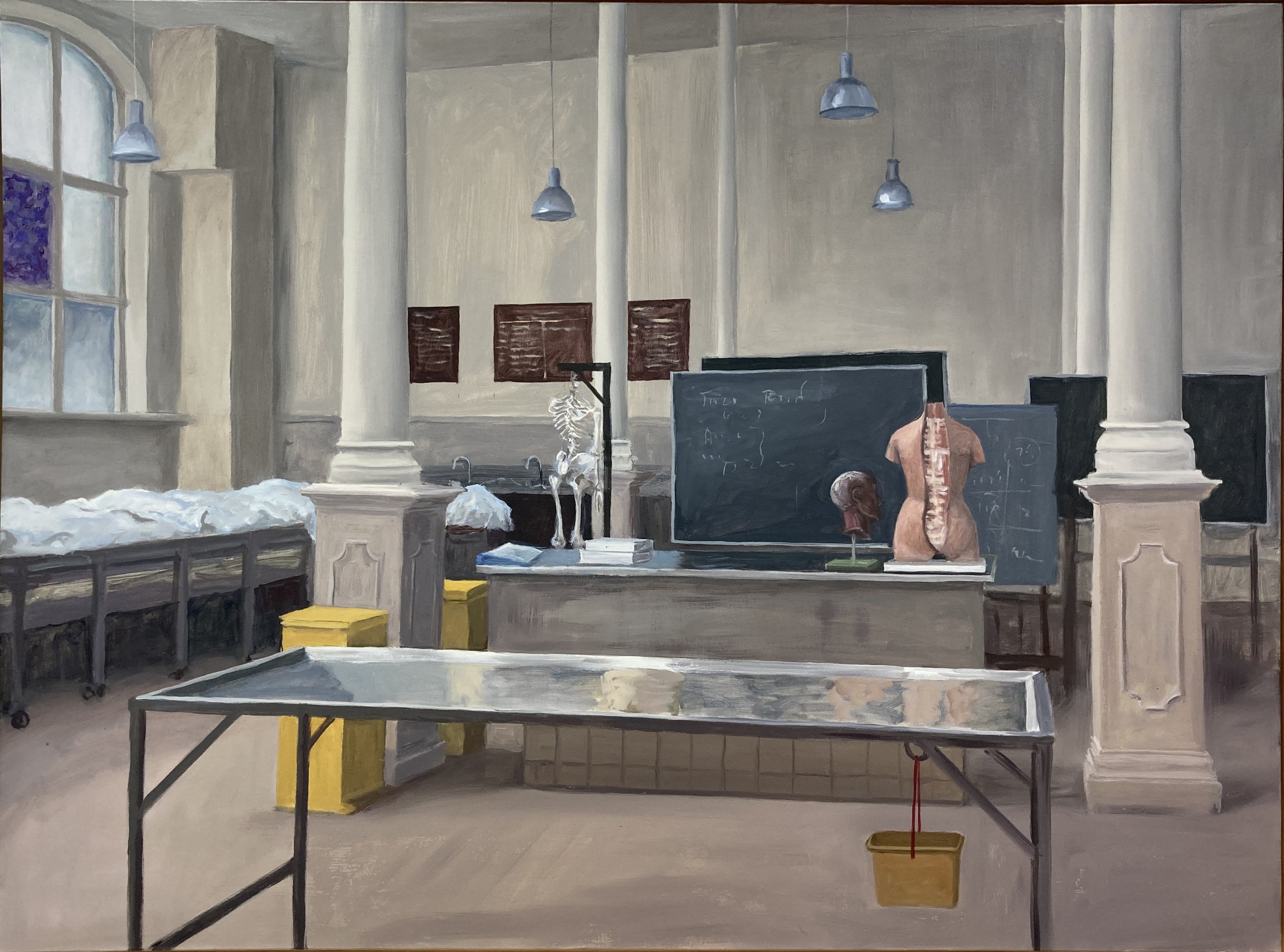 Anatomy Room V, oil on linen, 97 x 130cm , 2022 