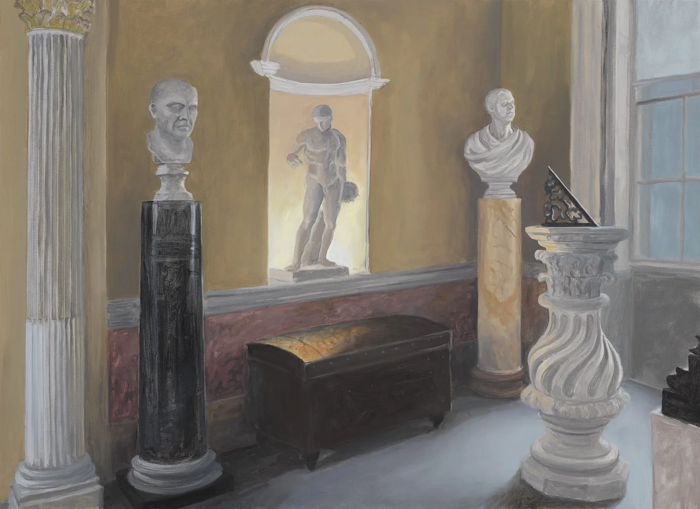 Collection V, oil/linen, 73 x 100cm, 2022
