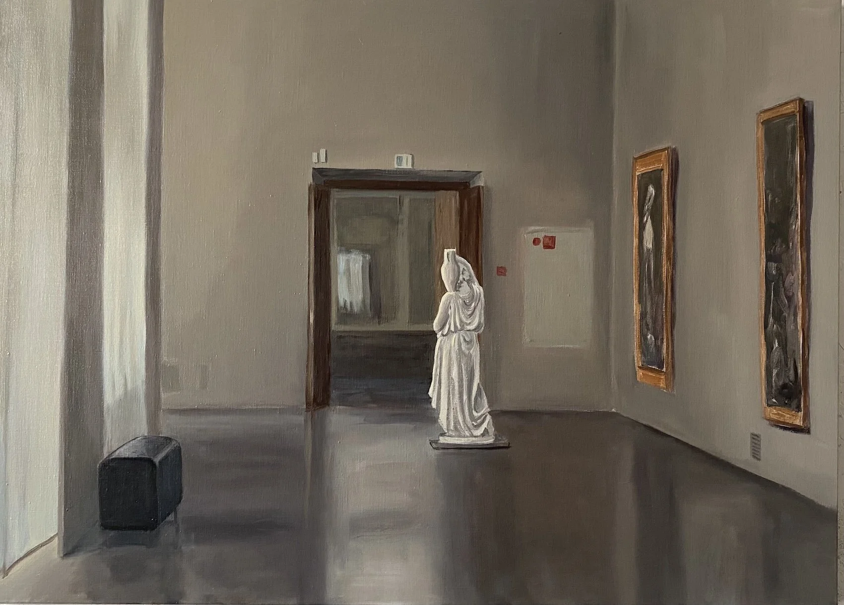 Corridor II, oil/linen, 73 x 100cm, 2025