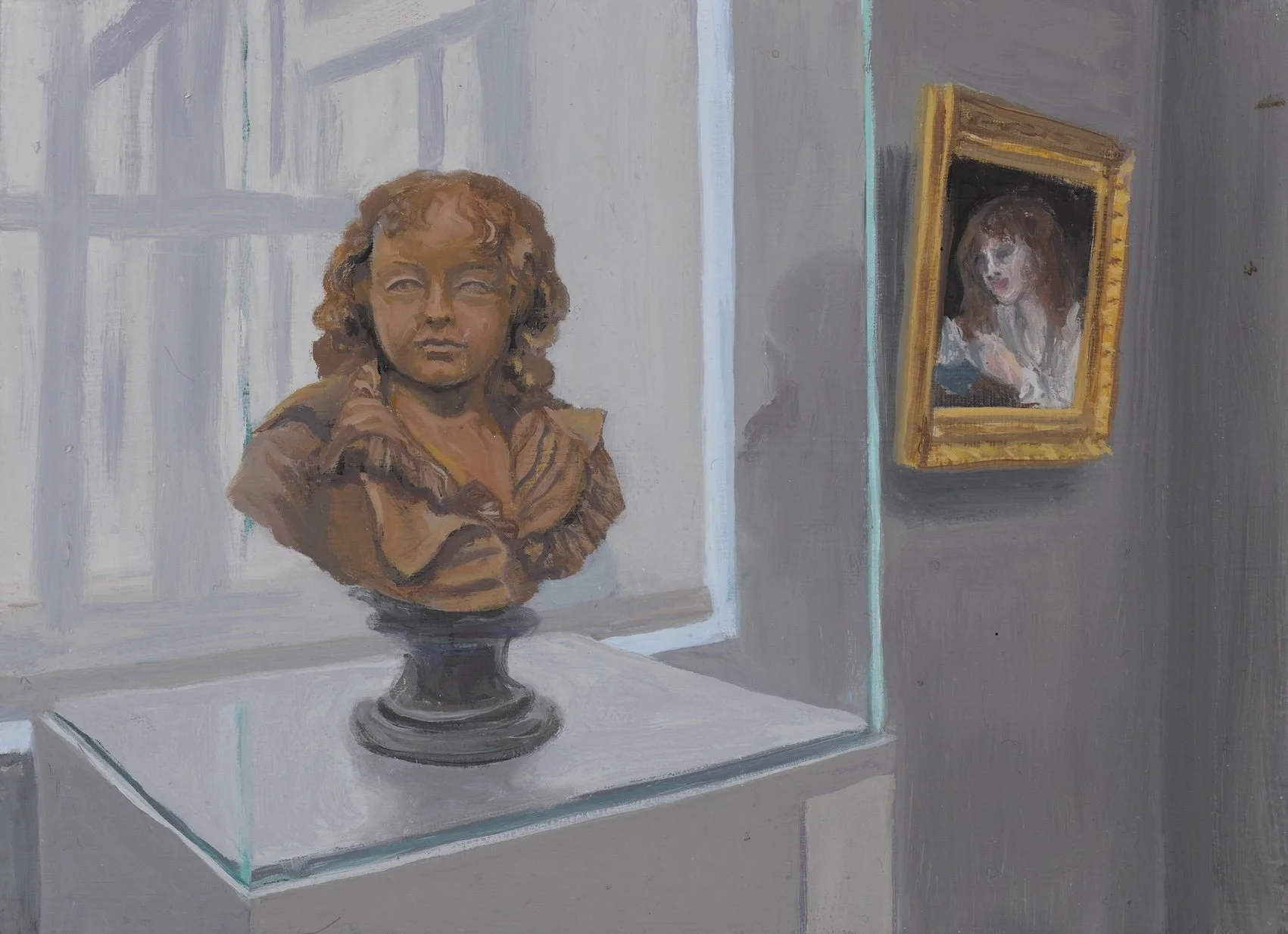 Pedestal V, oil/board, 16x22cm, 2024