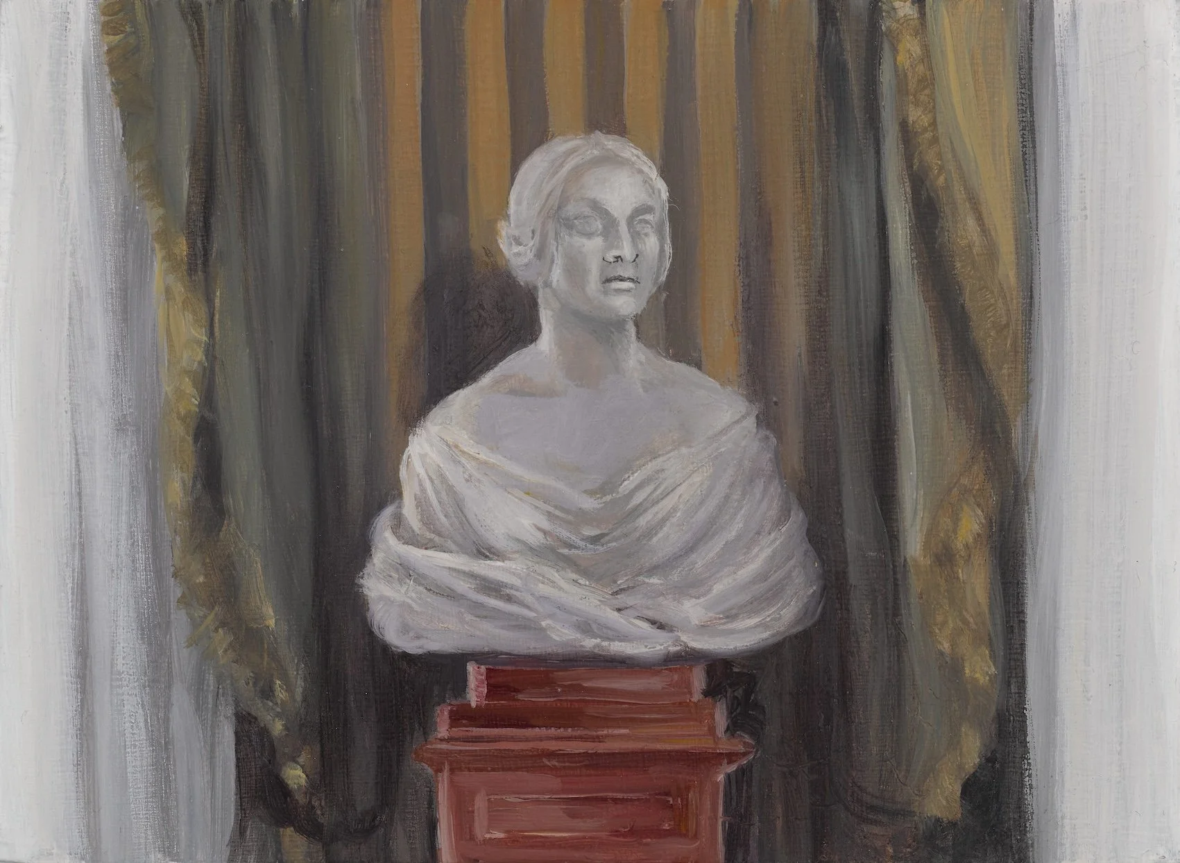 Pedestal Vl, oil/board, 16x22cm, 2024