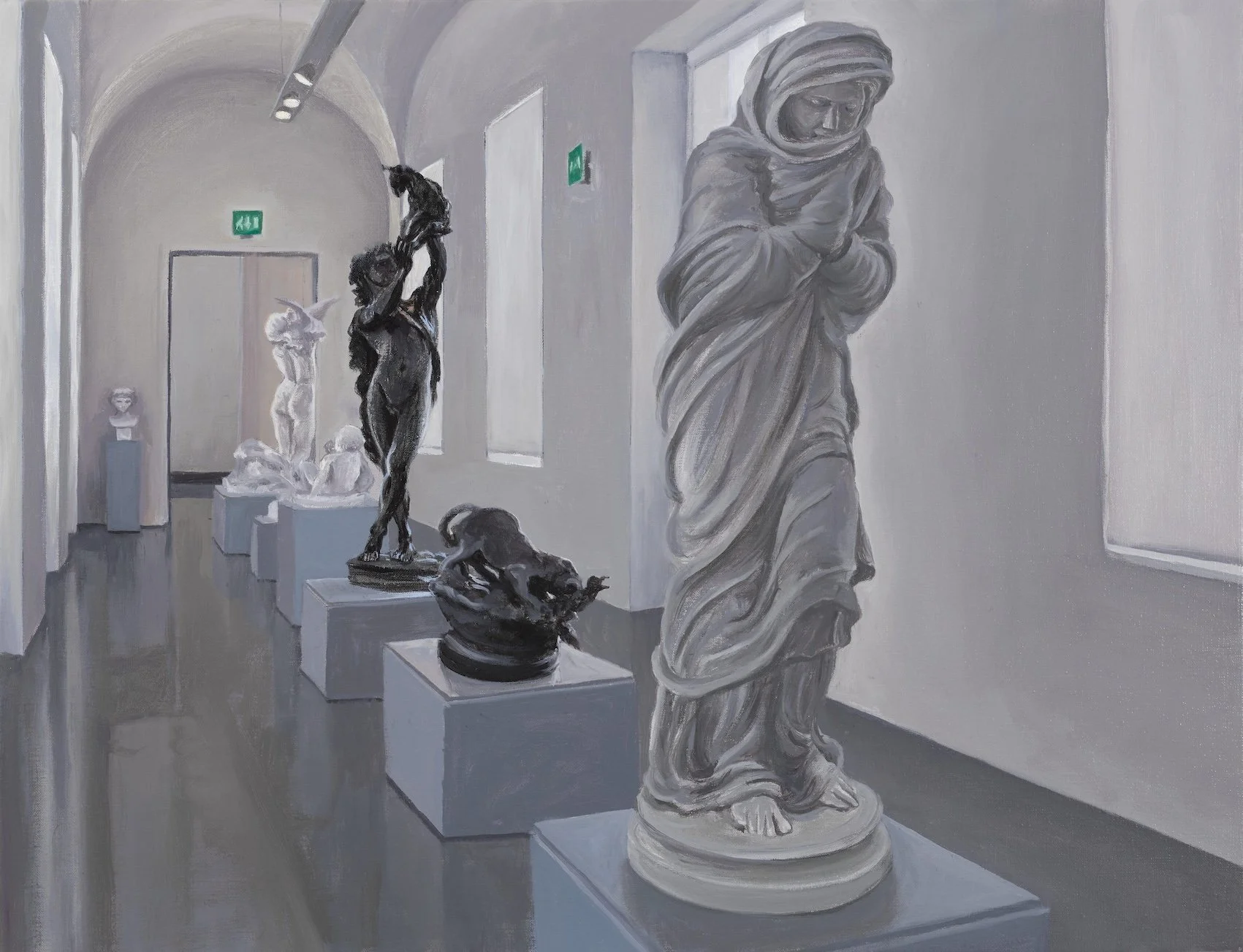 Display XVll, oil/linen, 50x65cm, 2024