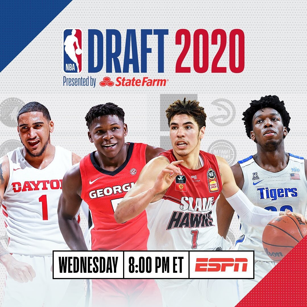 NBA Draft tonight at 8PM. Who do you have going Top 5? #NBADraft