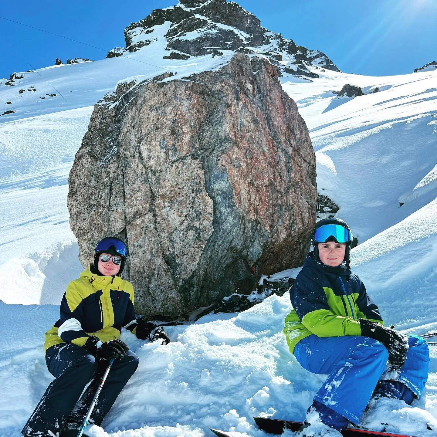 Juju&rsquo;s rock; at the top of Mt Vallon (our name, not its real one). 
Is in her favourite place on her favourite run. And you&rsquo;d need her favourite sport to get there. Or a snowmobile. 

Somewhere she was truly happy. 

Bitter sweet memories