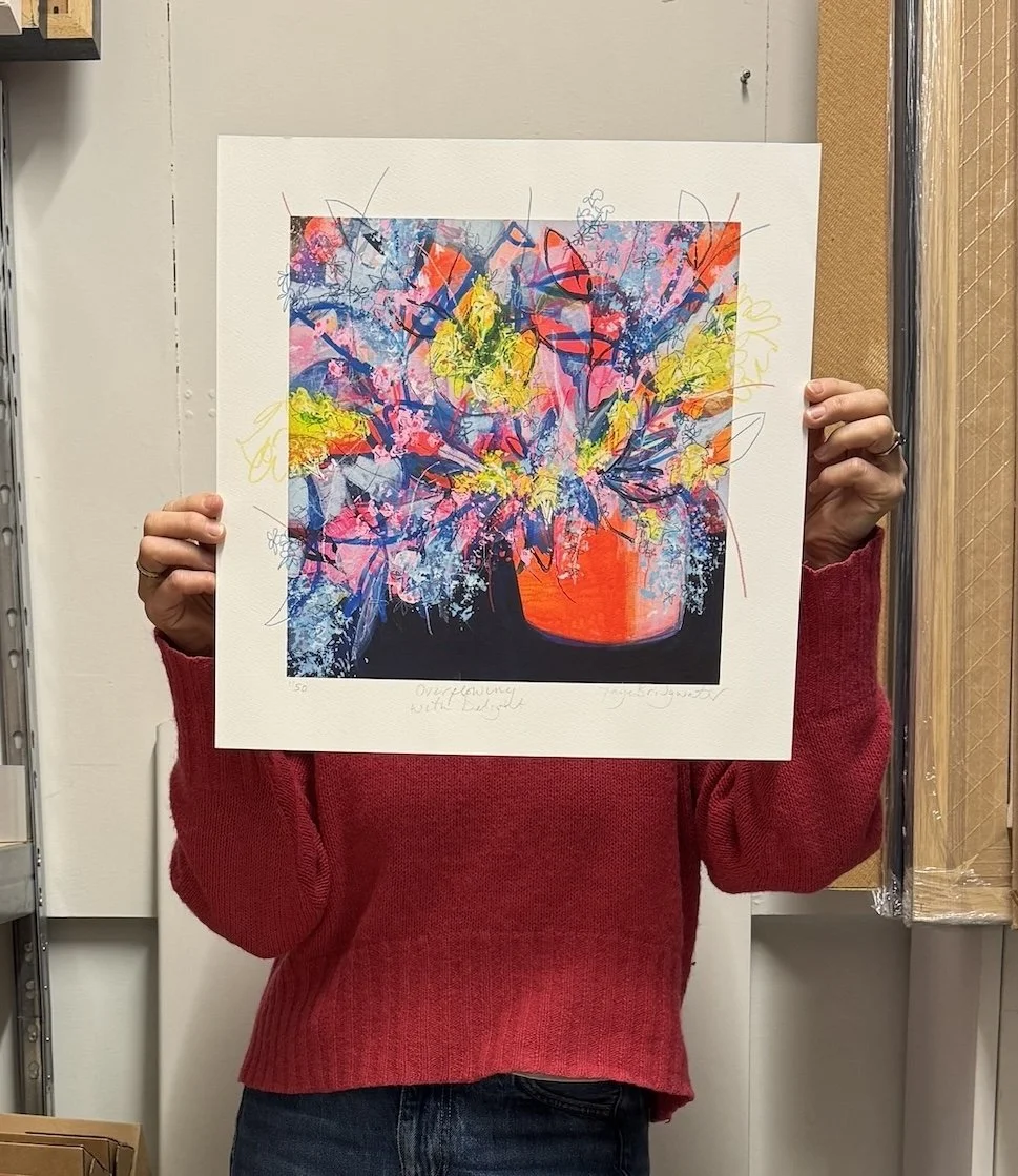 Overflowing With Delight limited edition print by Faye Bridgwater, perfect for interior design