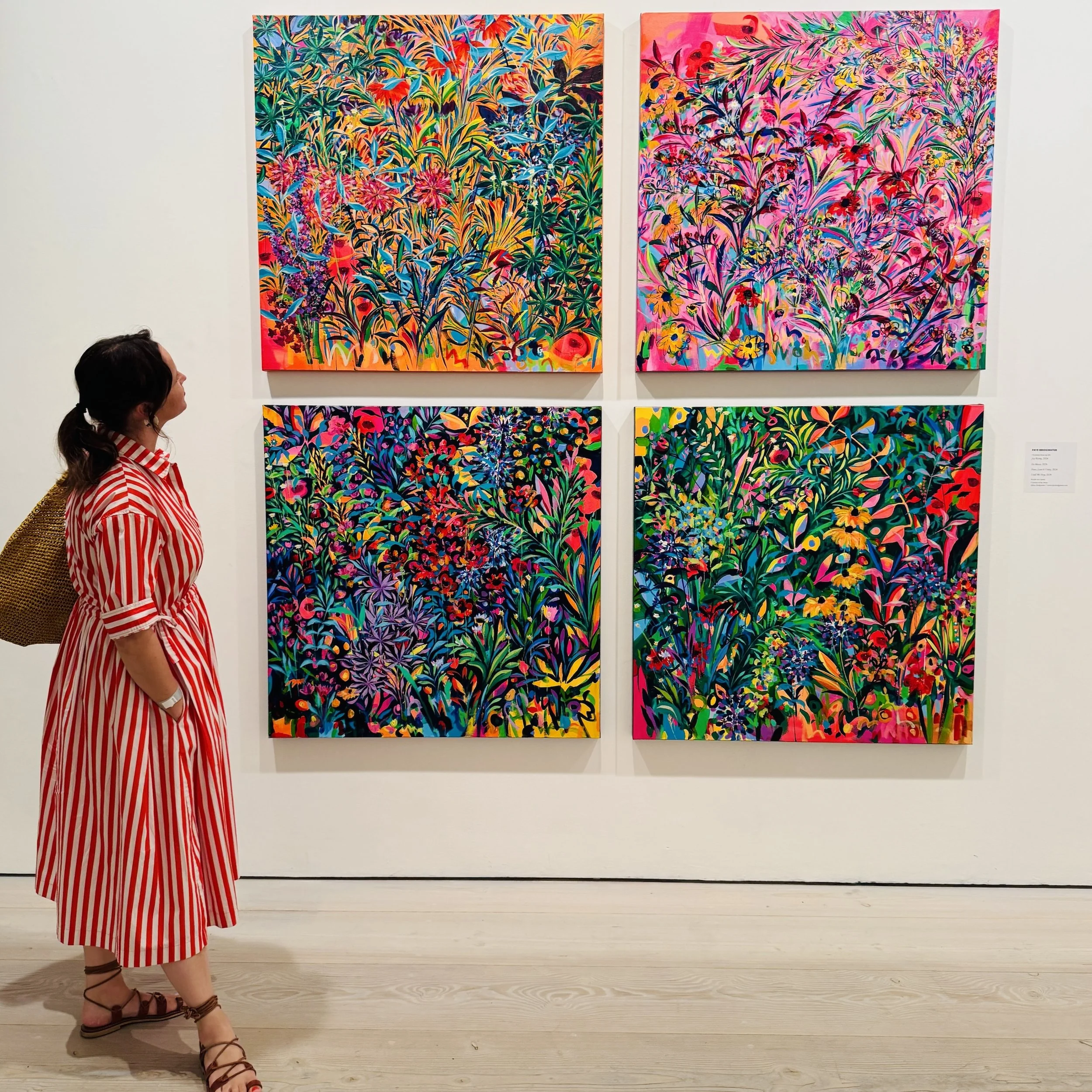 Faye Bridgwater's floral paintings at Saatchi Gallery