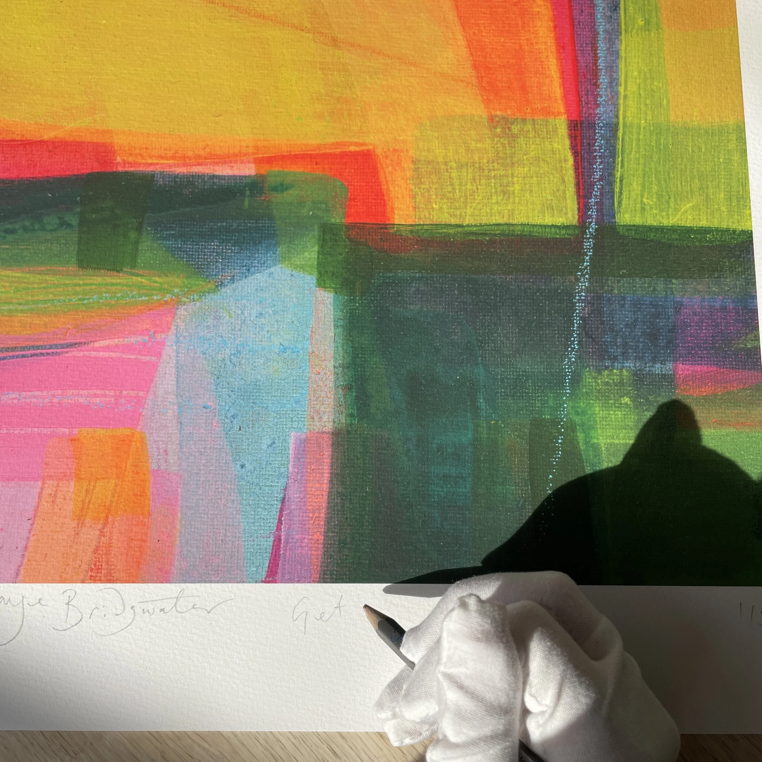 Get Up and Go limited edition print by Faye Bridgwater, signed and unique