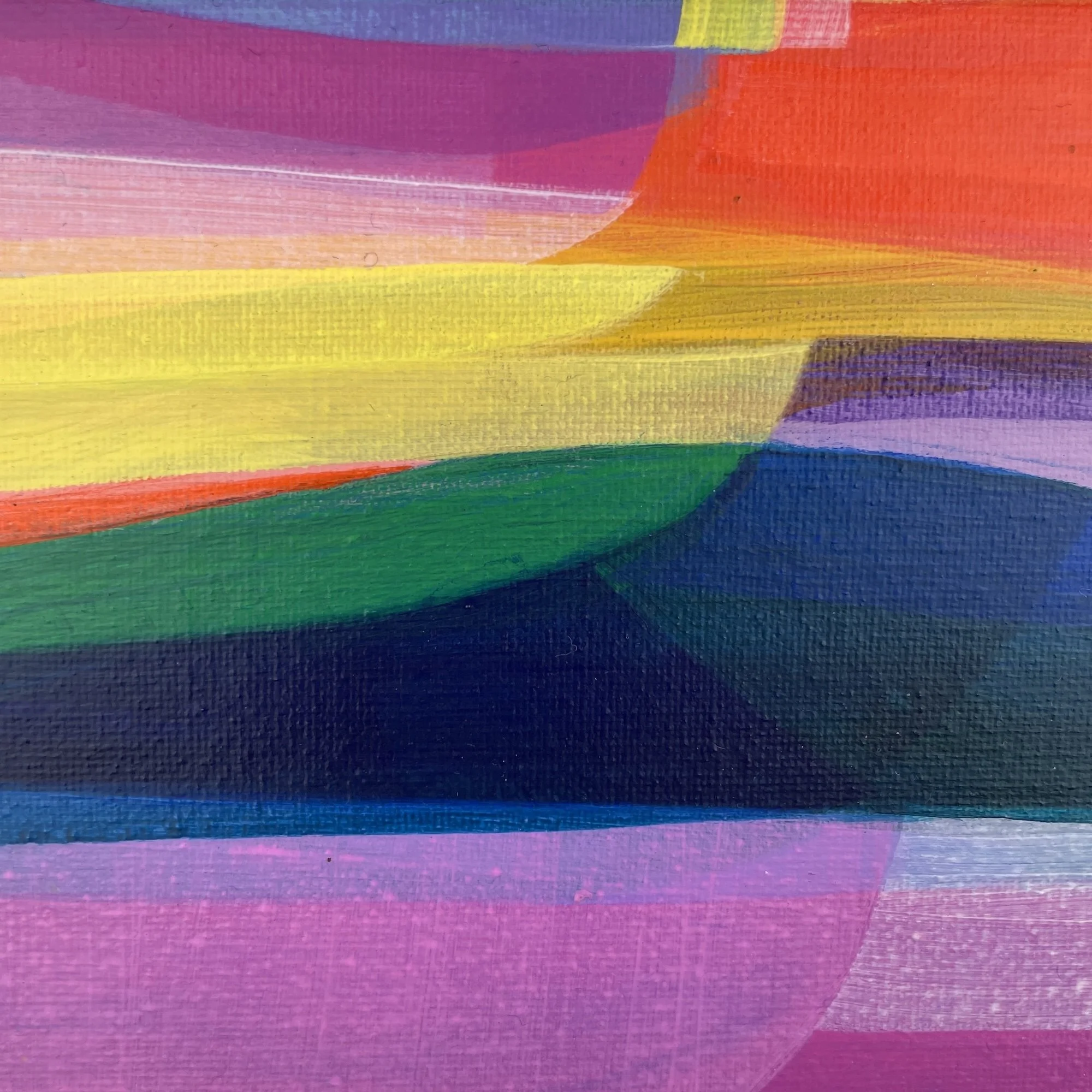 The vibrant colours of Faye Bridgwater's "The Shoreline Is Calling"