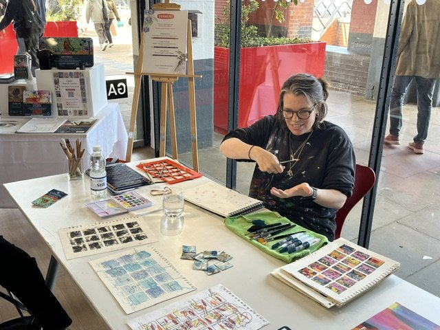 Art Demonstration with Faye Bridgwater