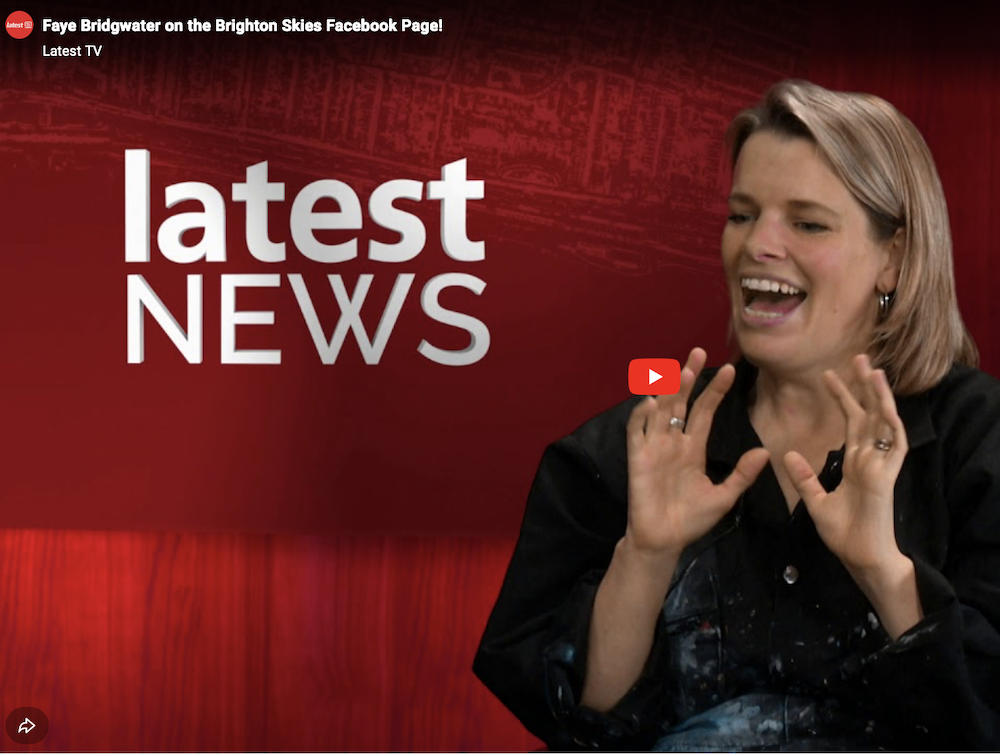 Latest TV - Faye Bridgwater on the Brighton Skies Facebook Page!
