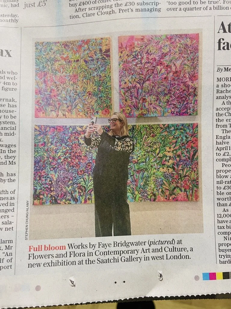 The Telegraph - Faye Bridgwater at the Saatchi Gallery