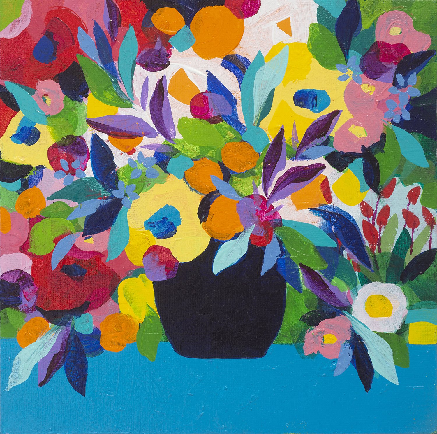 Proud As Punch - Original Floral Painting