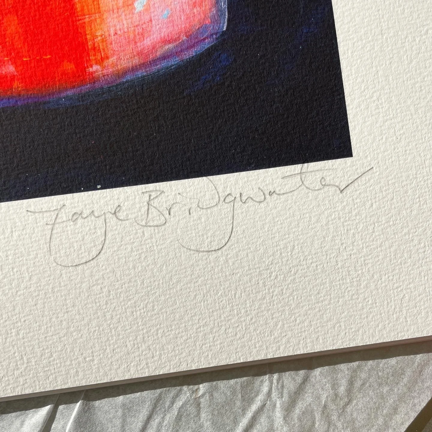 Overflowing With Delight limited edition print by Faye Bridgwater, signed and numbered