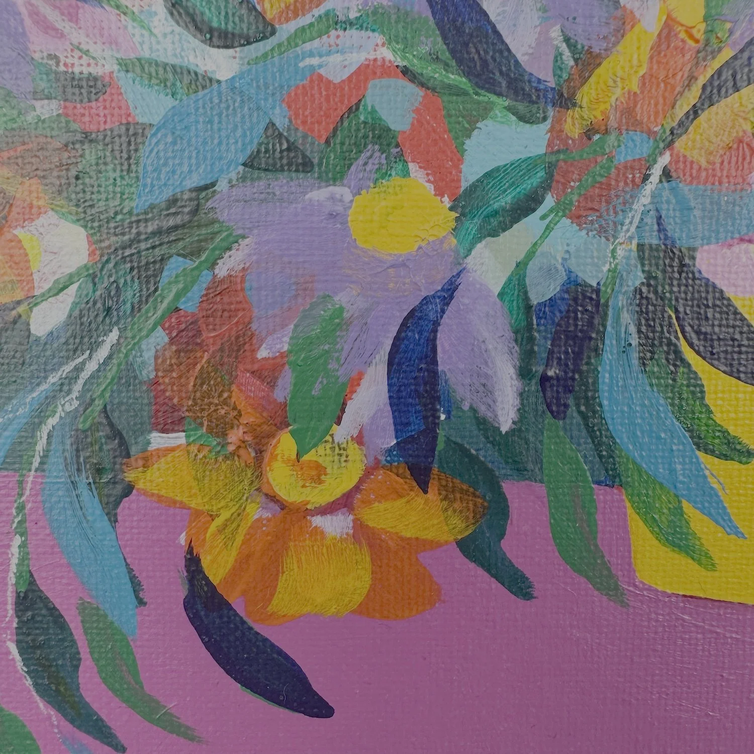 Contemporary abstract original painting by Brighton artist Faye Bridgwater