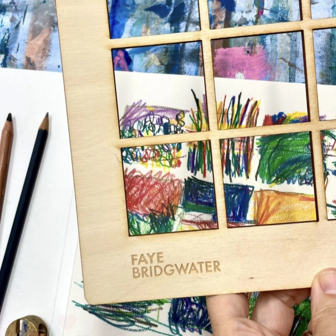 Sketch Squares tool for artists by Faye Bridgwater