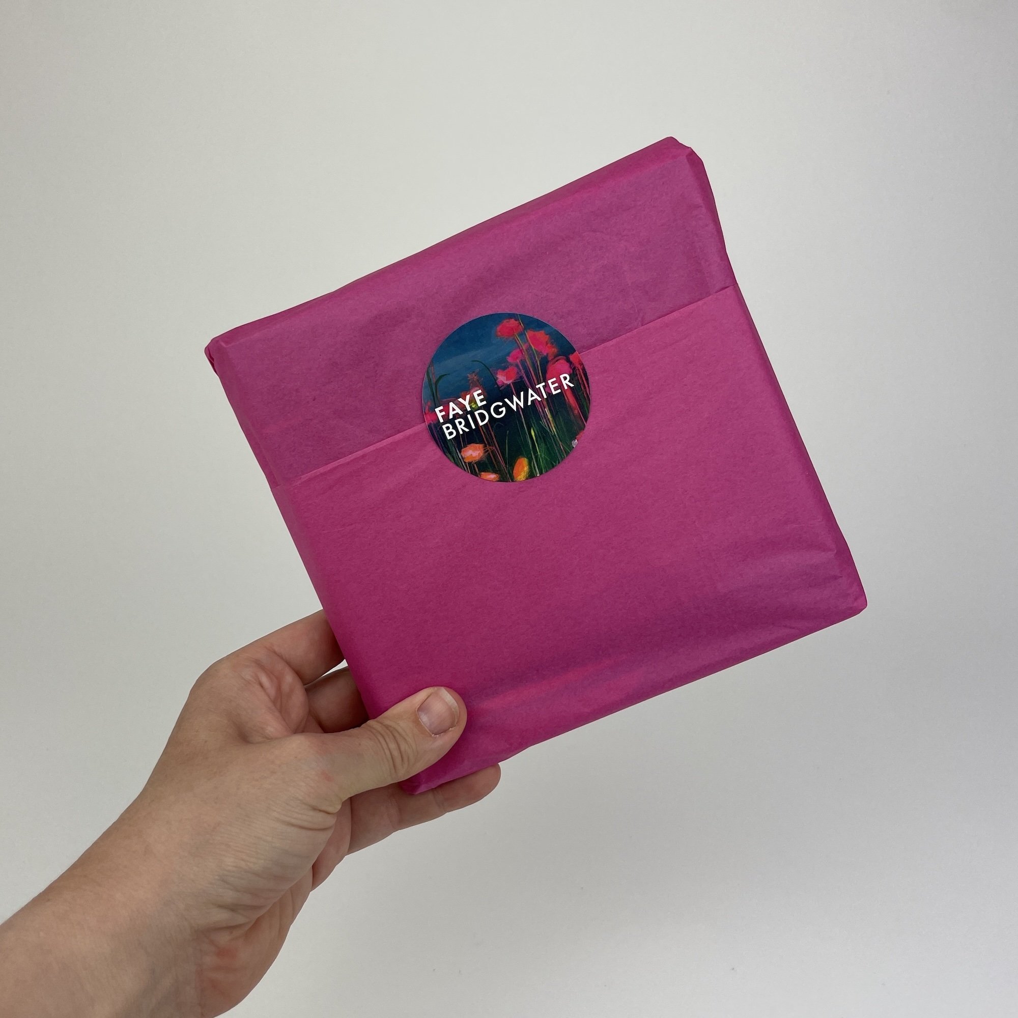 Modern flower greeting card perfect for gifting, abstract floral design with a joyful colourful feel