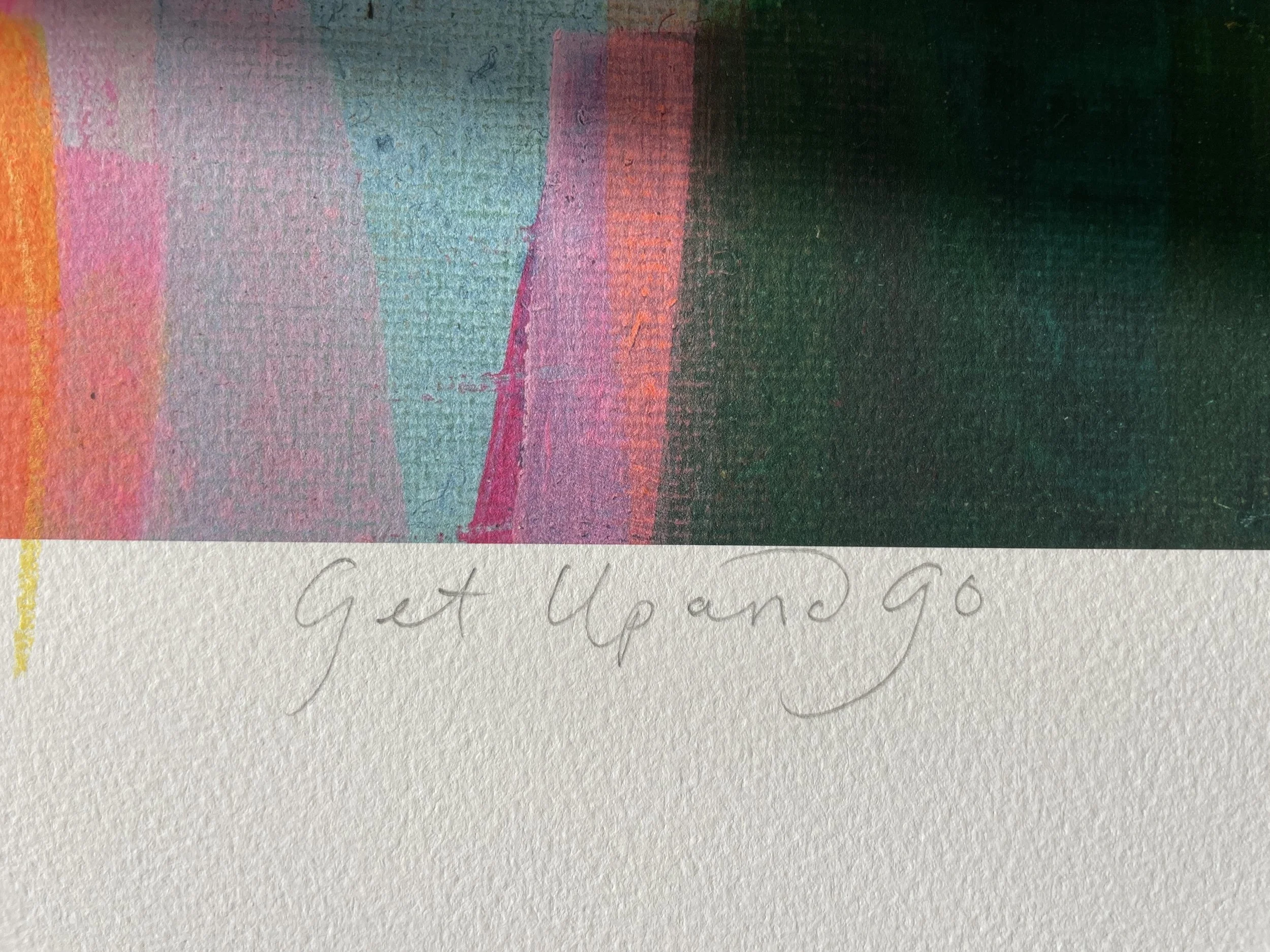 Get Up and Go limited edition print by Faye Bridgwater, named by the artist