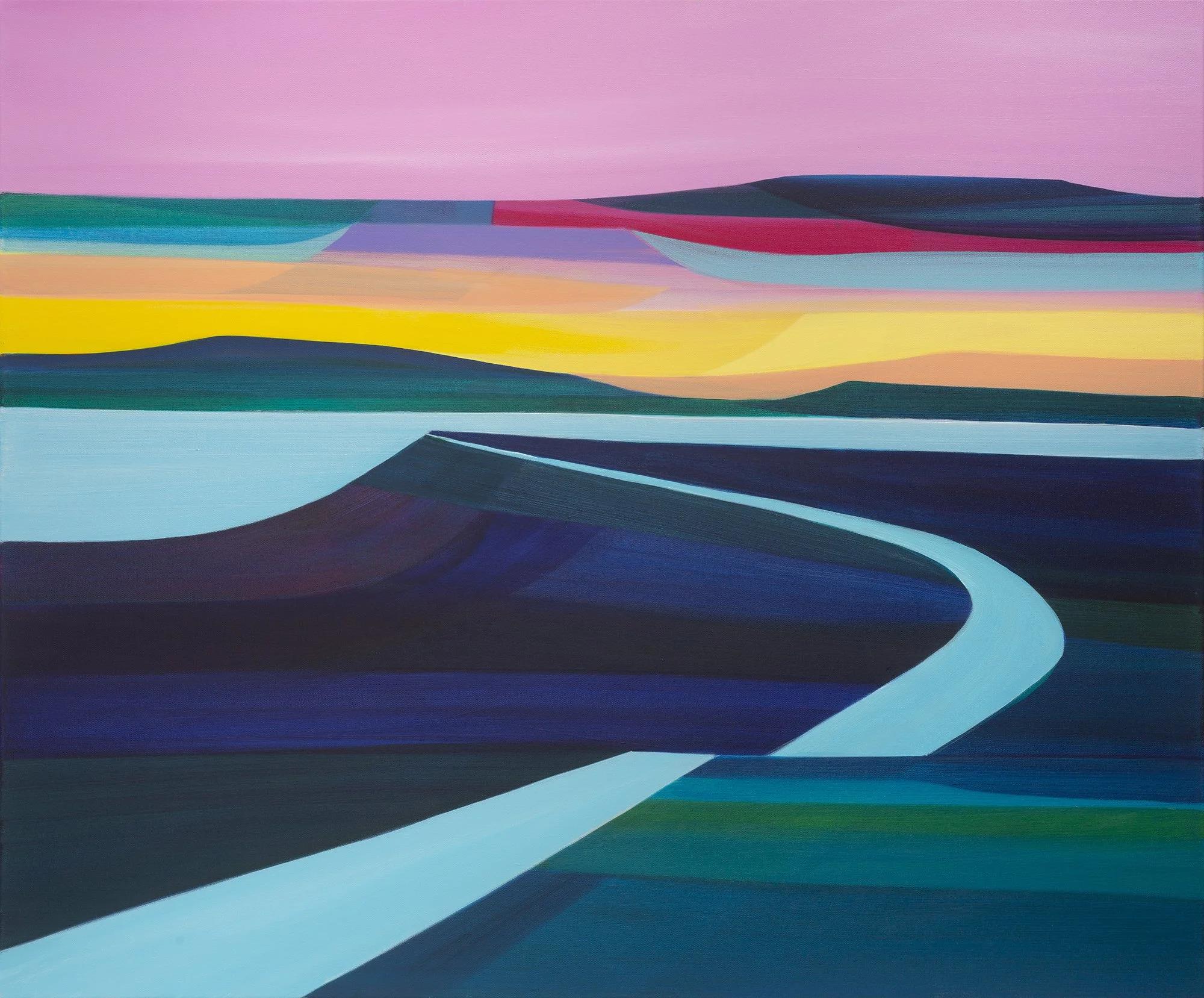 Large Original Landscape Painting - Sing This Song As We March Along (120 x 100cm)