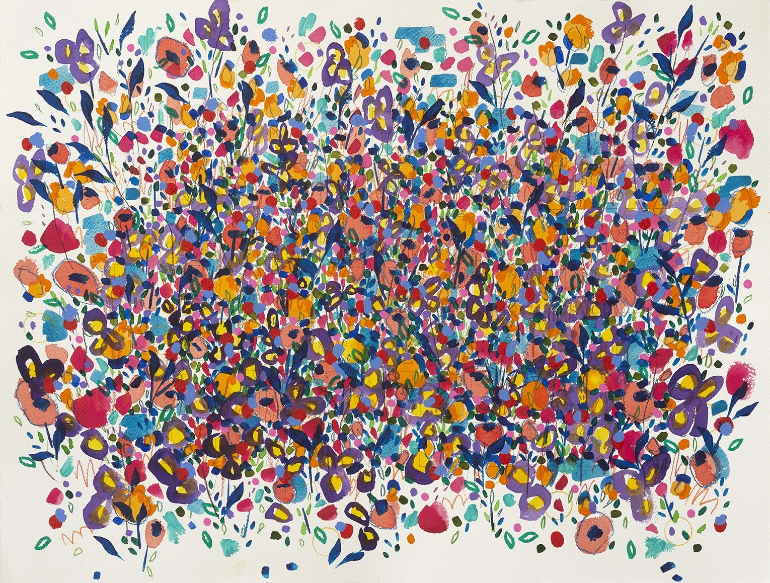 Original Floral Painting - A Thousand Tiny Connections (86 x 67cm)