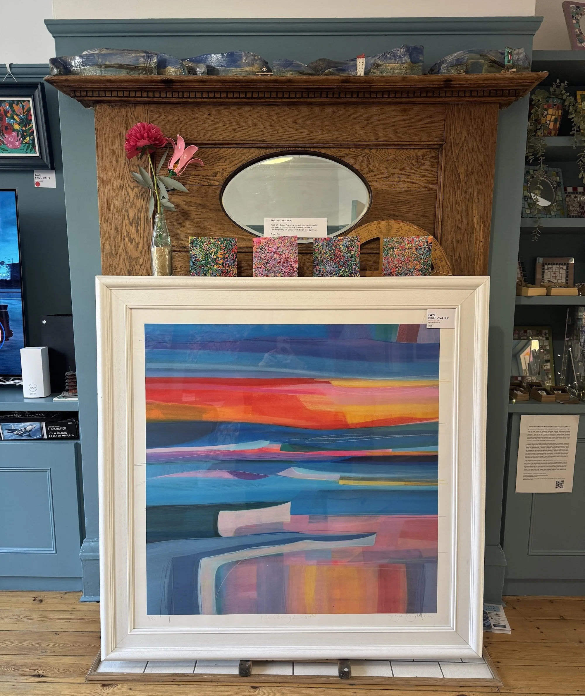 Statement landscape wall art print “Walking East” with expansive colour and expressive detail