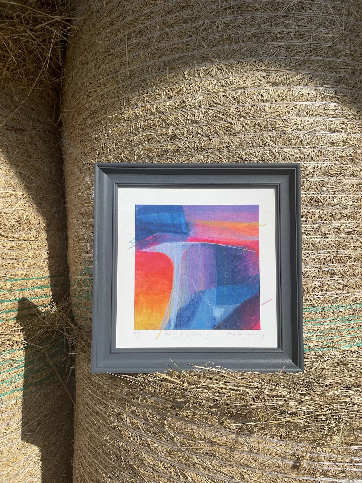 Everyday Blessings limited edition print by Faye Bridgwater, abstract landscape for your home