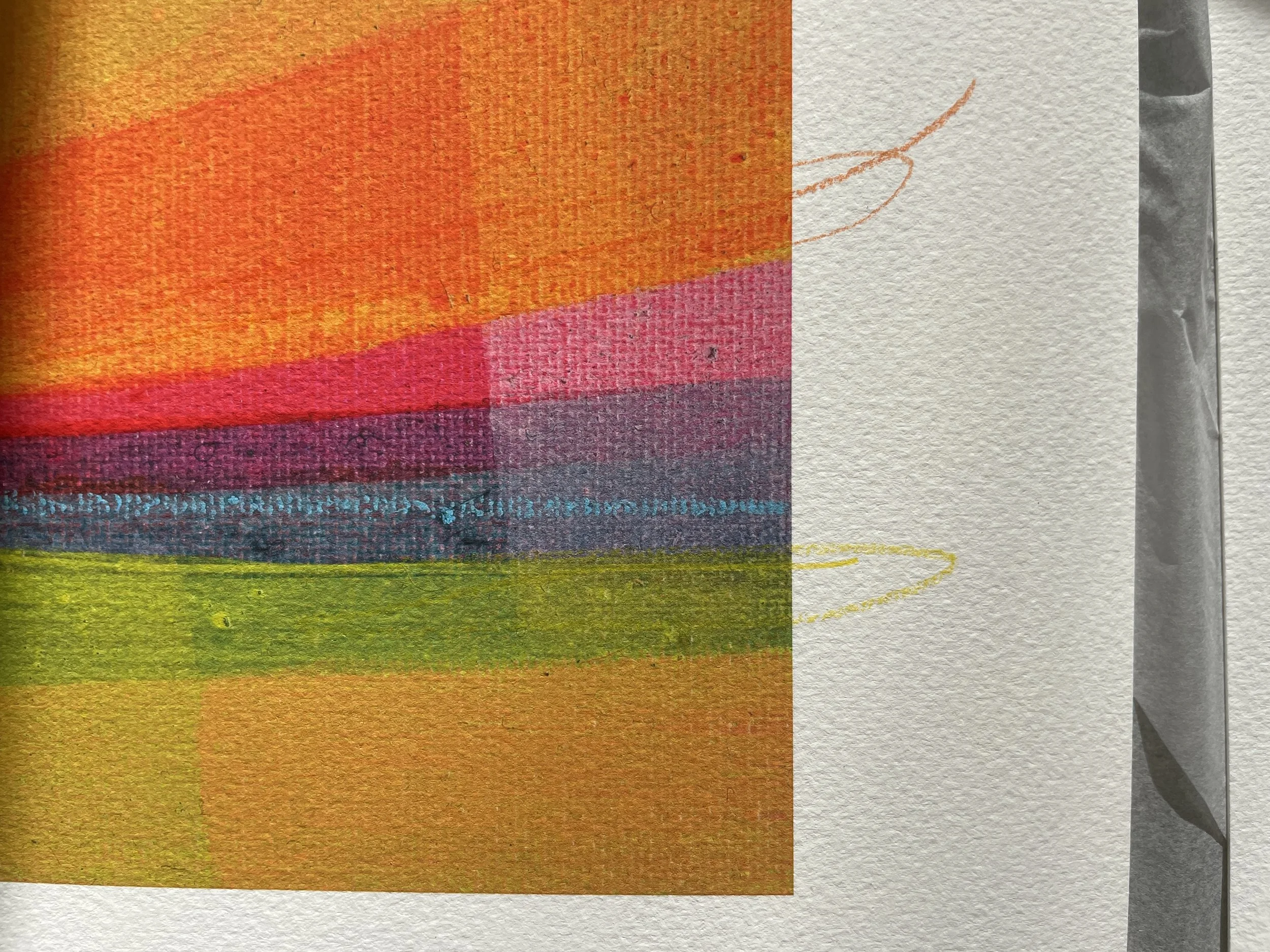 Get Up and Go limited edition print by Faye Bridgwater, landscape hand finished by pencil