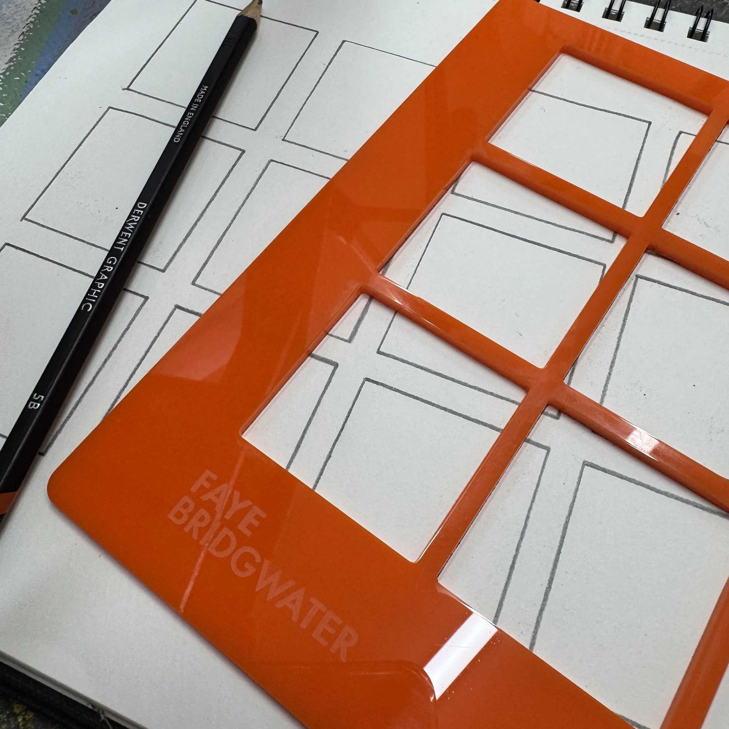 Sketch Squares grid tool designed to support creative composition