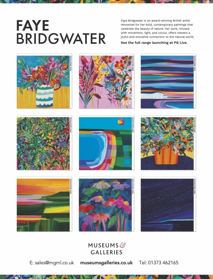 Faye Bridgwater's greetings cards collection, now available from Museums & Galleries