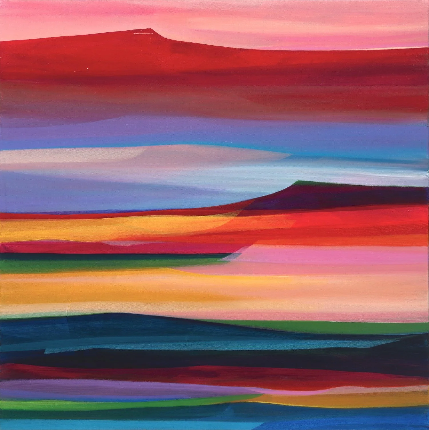 Signed limited edition prints of a landscape by Faye Bridgwater