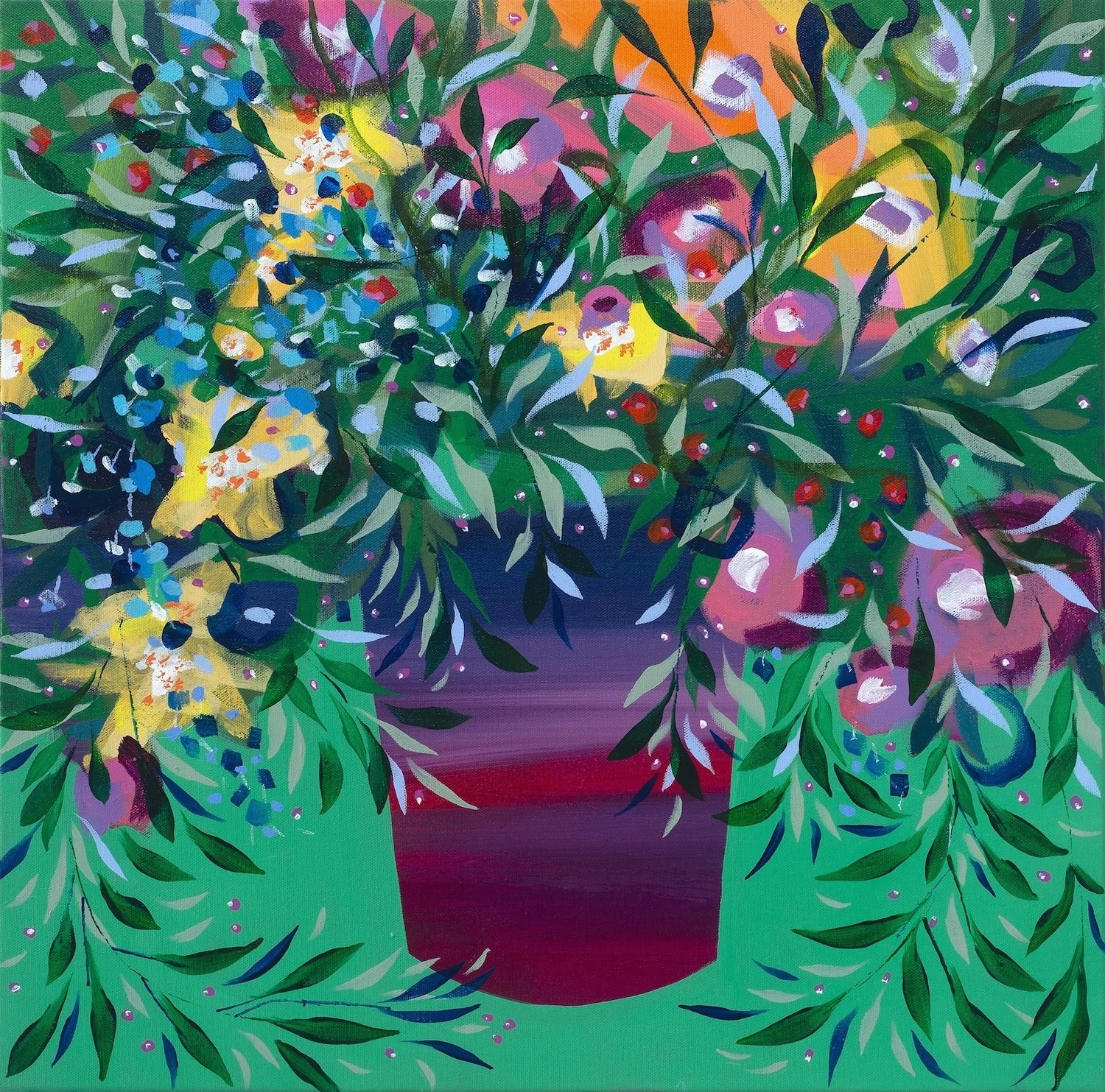 Original Floral Painting - Forevermore