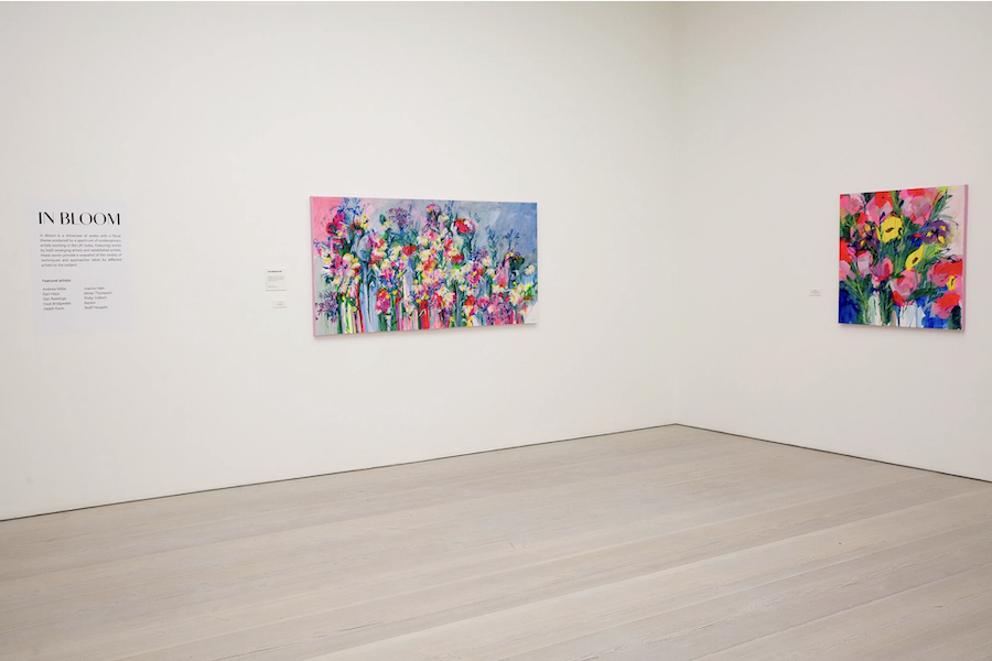Floral paintings by Faye Bridgwater in the Saatchi Gallery