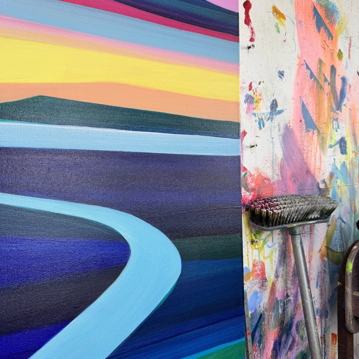 Sussex South Downs landscape by artist Faye Bridgwater