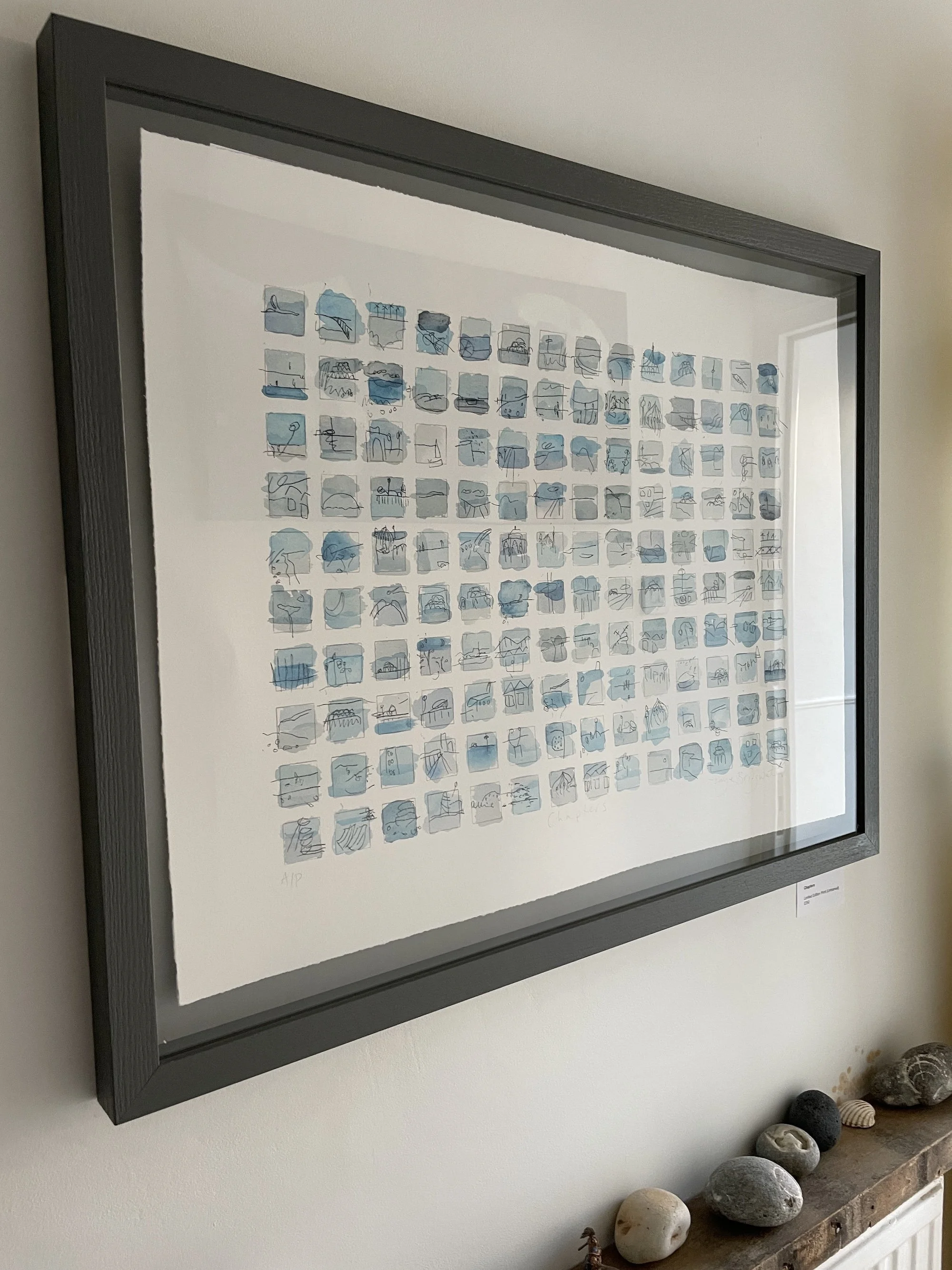 Chapters limited edition print by Faye Bridgwater, a series of abstract studies of landscapes