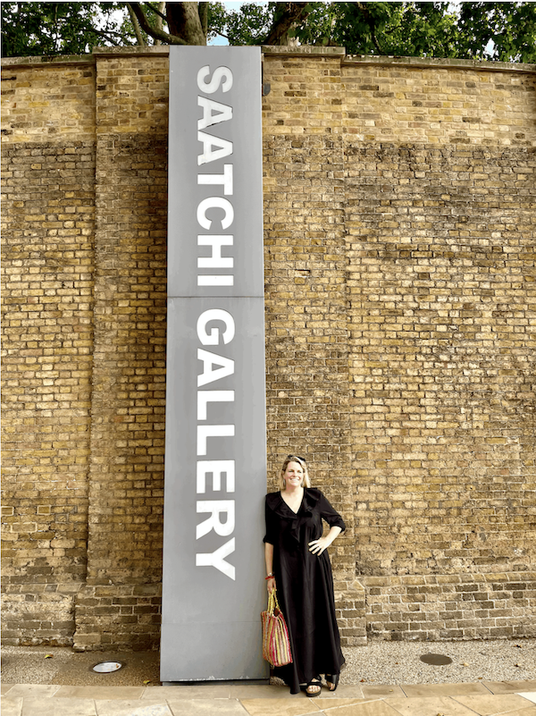 Faye Bridgwater at the Saatchi Gallery for her exhibition
