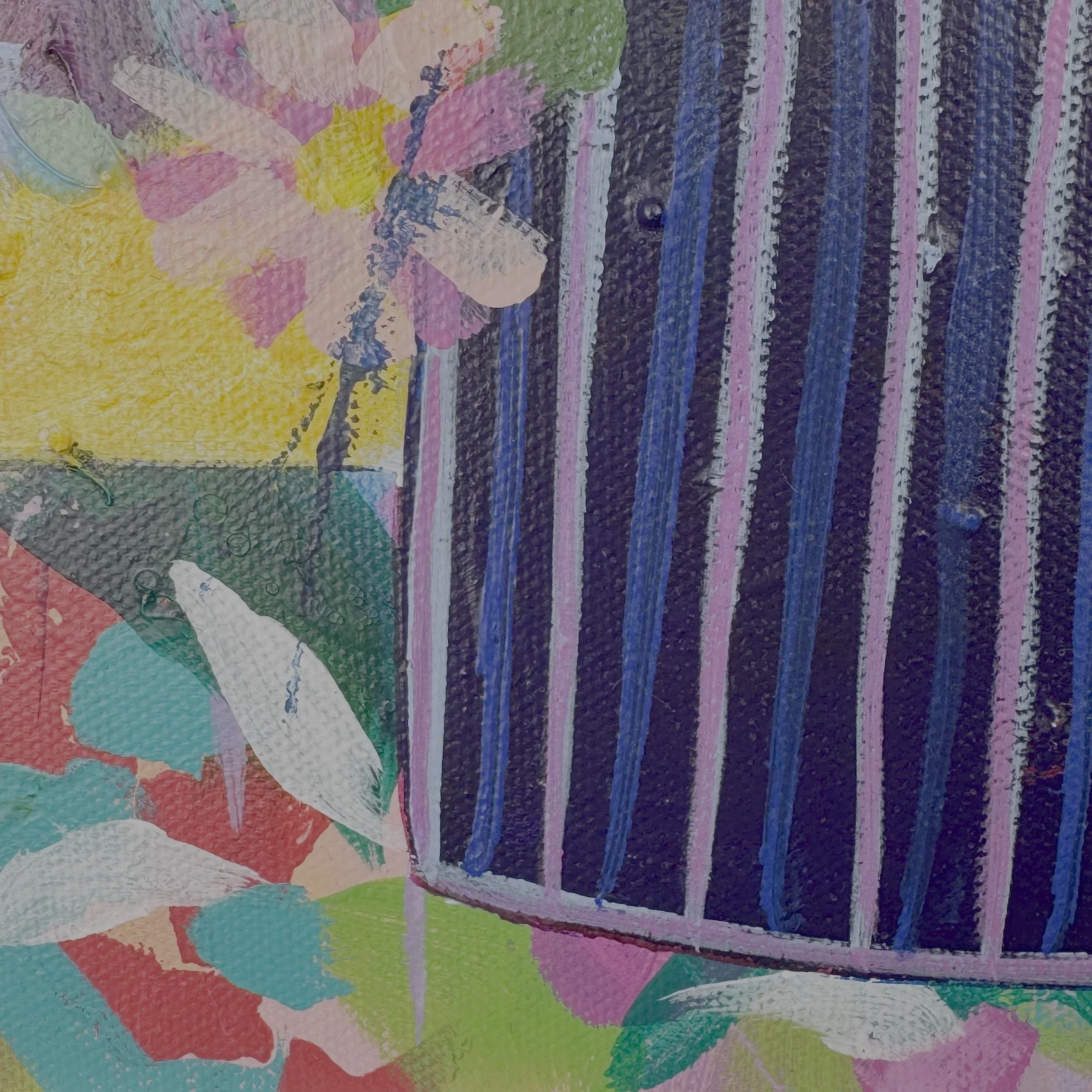 Vivid colours in this colourful painting will bring energy to any living space